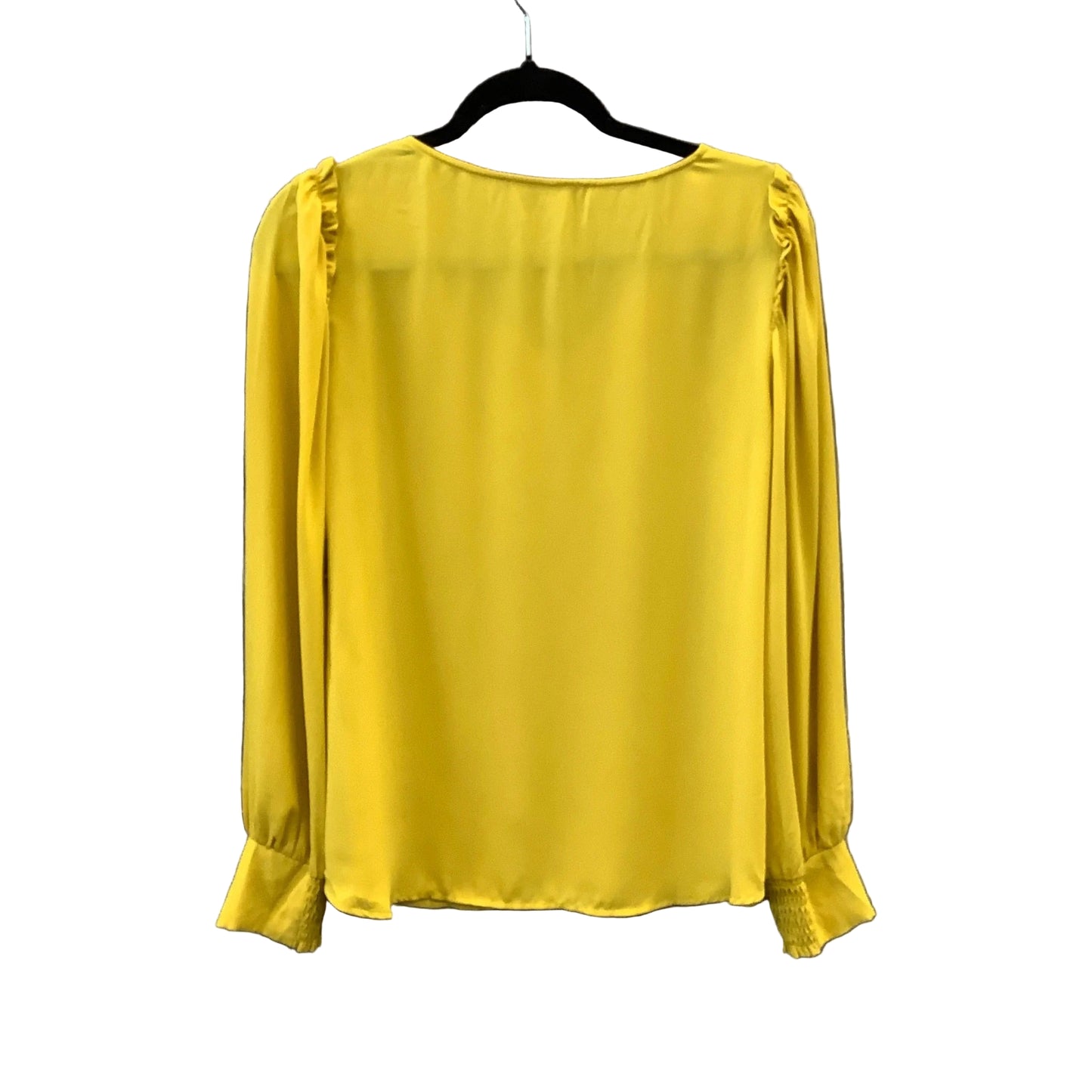 Blouse Long Sleeve By Loft In Yellow, Size: M
