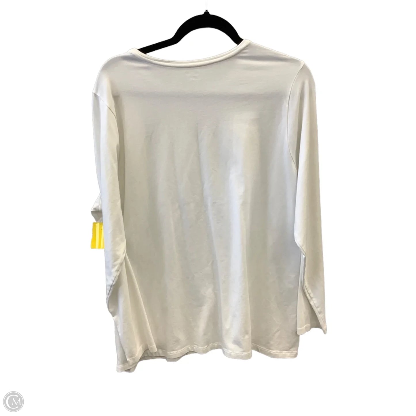 Top Long Sleeve Basic By Lands End In White, Size: 2x