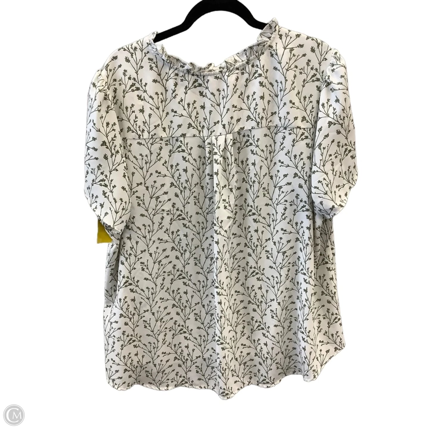 Top Short Sleeve By 41 Hawthorn In White, Size: 3x