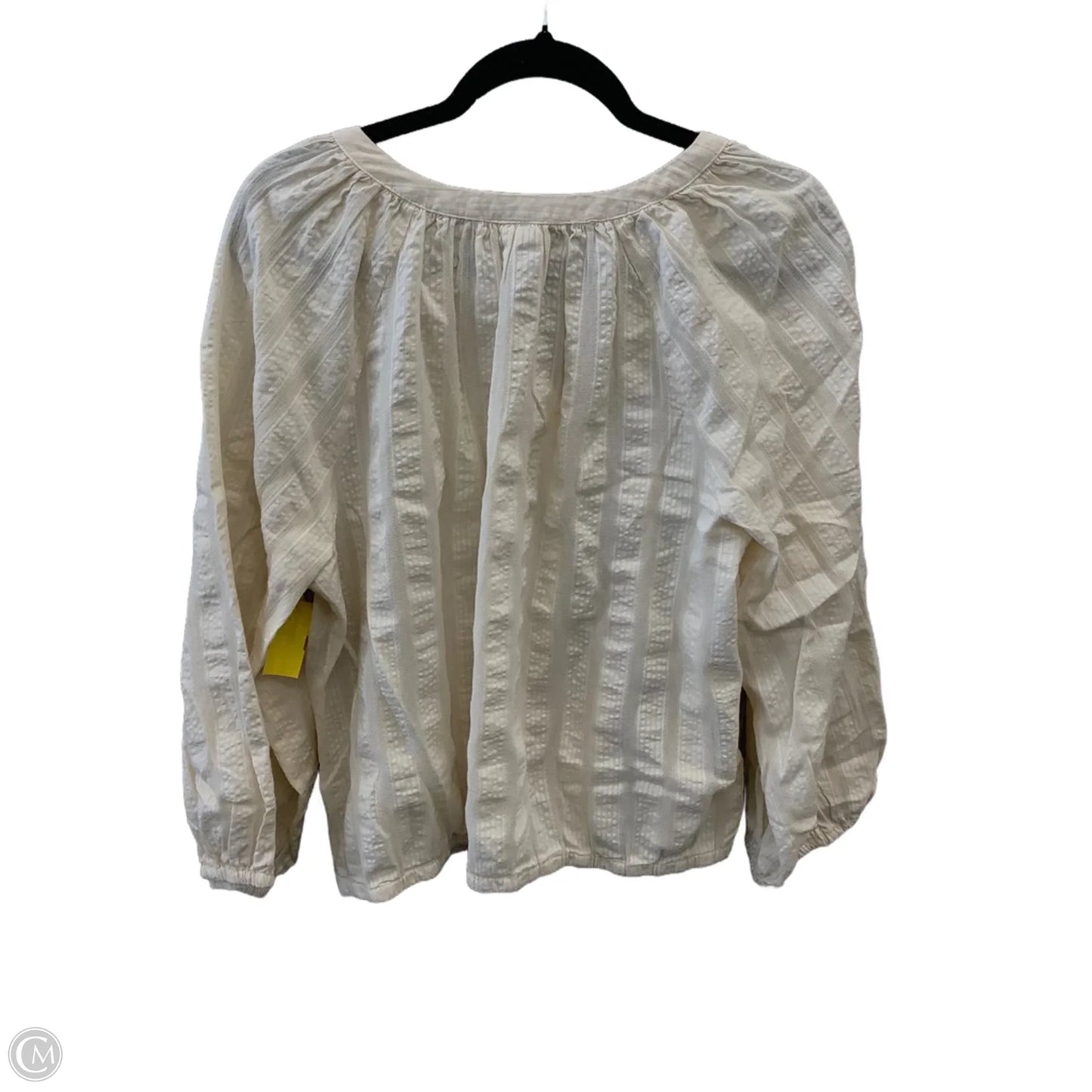 Top Long Sleeve By Ana In Cream, Size: L
