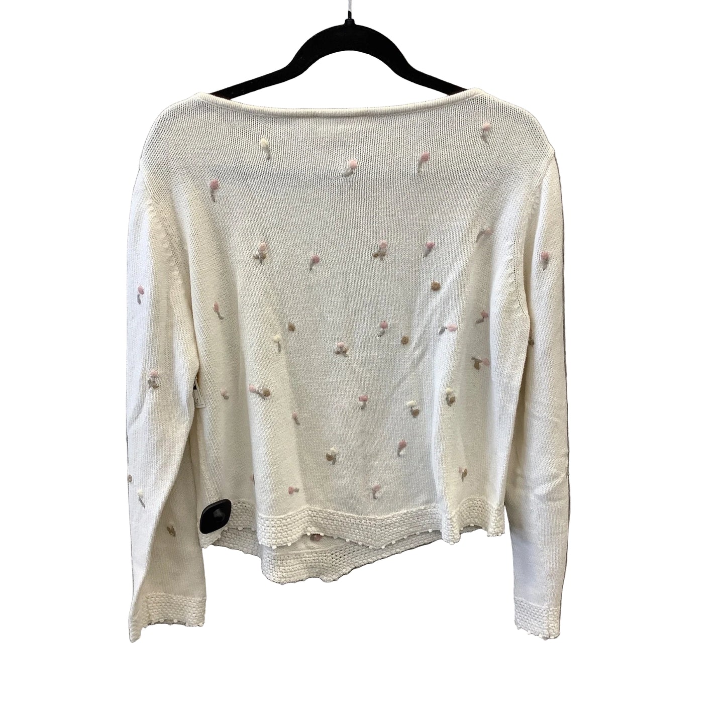 Sweater By Liz Claiborne In White, Size: L