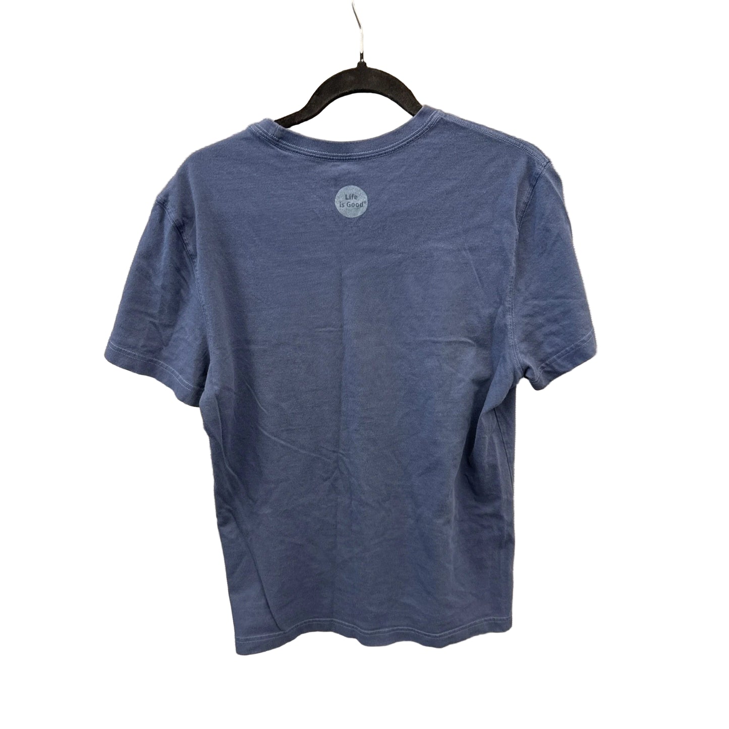 Top Short Sleeve By Life Is Good In Blue, Size: S