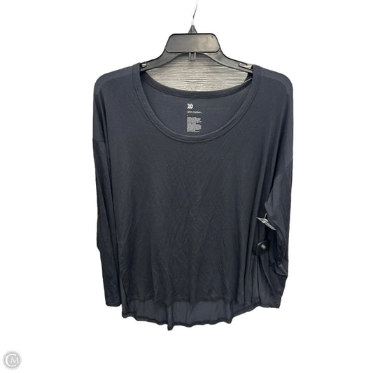 Athletic Top Long Sleeve Crewneck By All In Motion In Black, Size: L