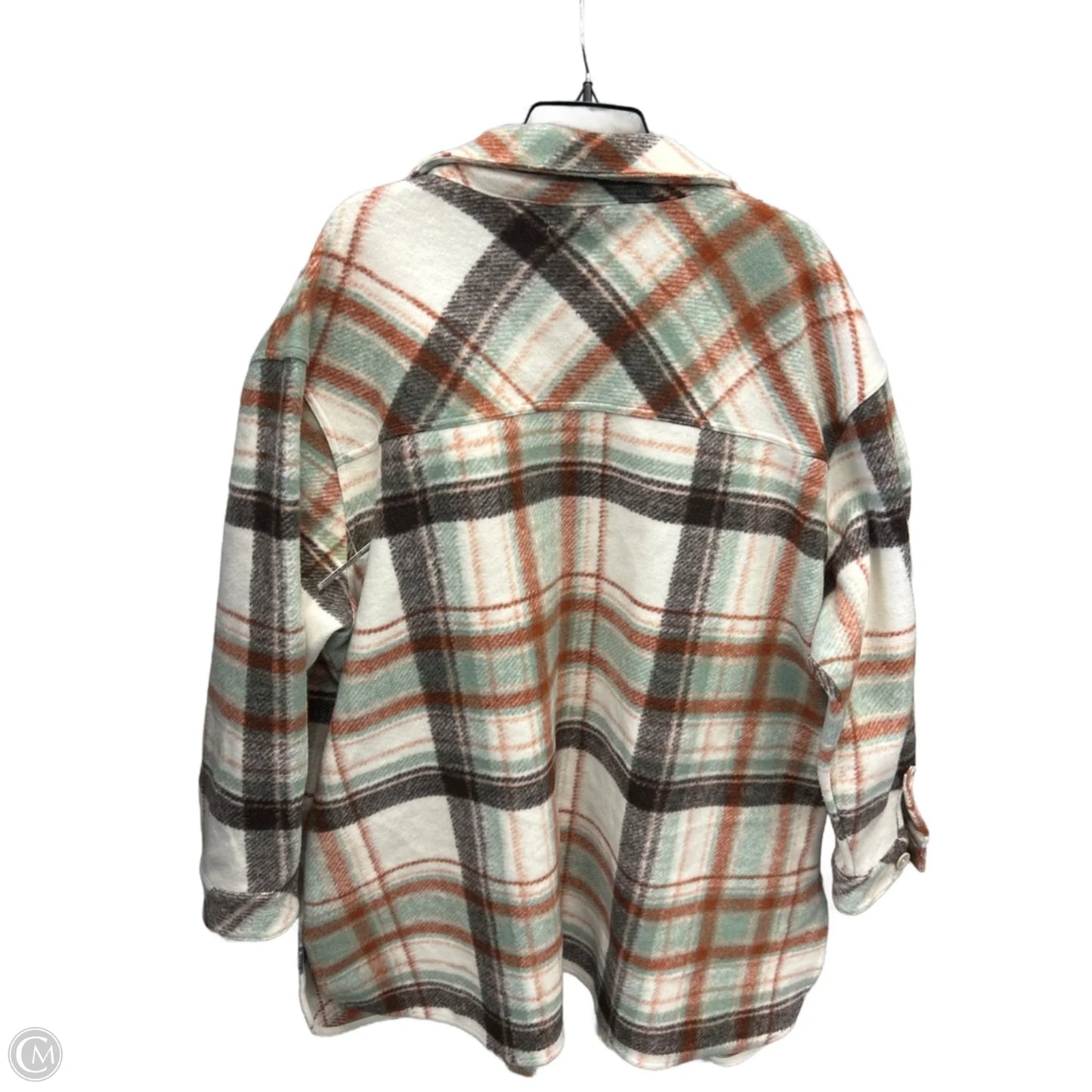 Jacket Shirt By Maurices In Plaid Pattern, Size: 3x