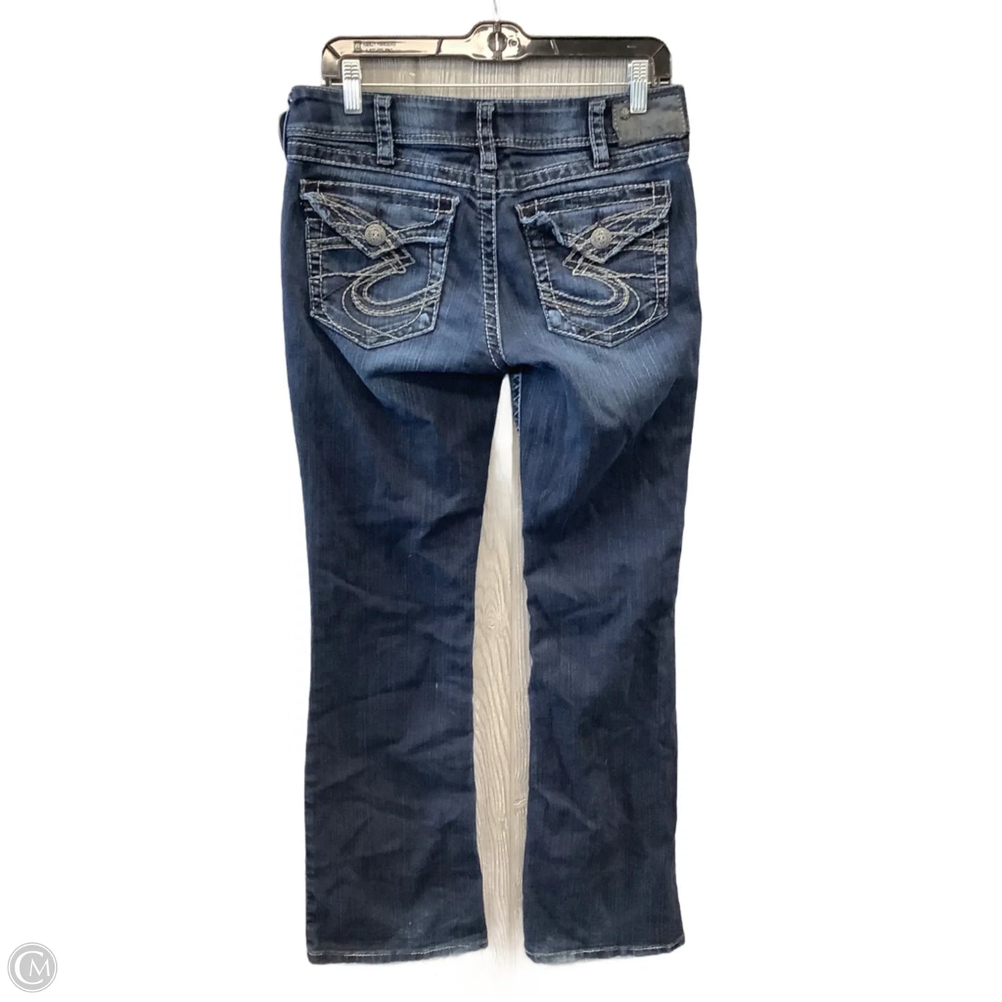 Jeans Boot Cut By Silver In Blue Denim, Size: 10