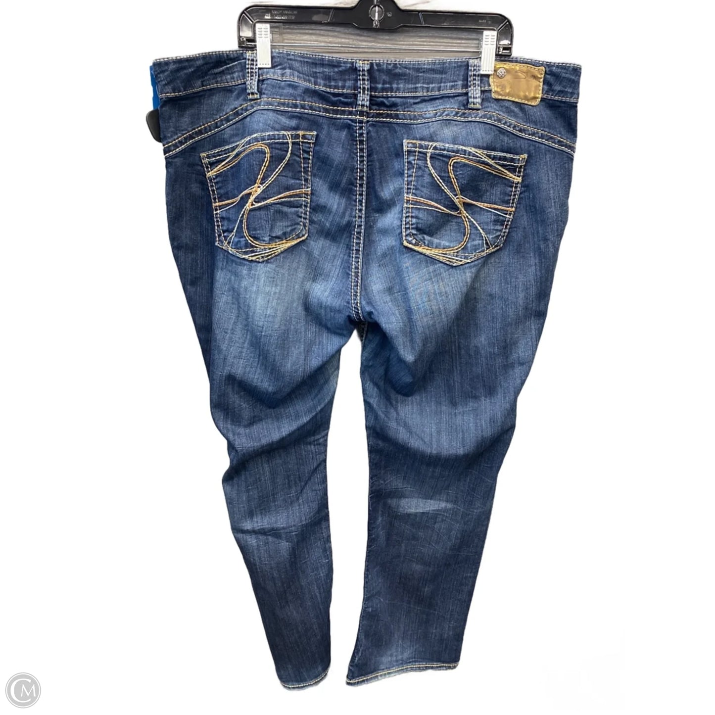 Jeans Straight By Silver In Blue Denim, Size: 22