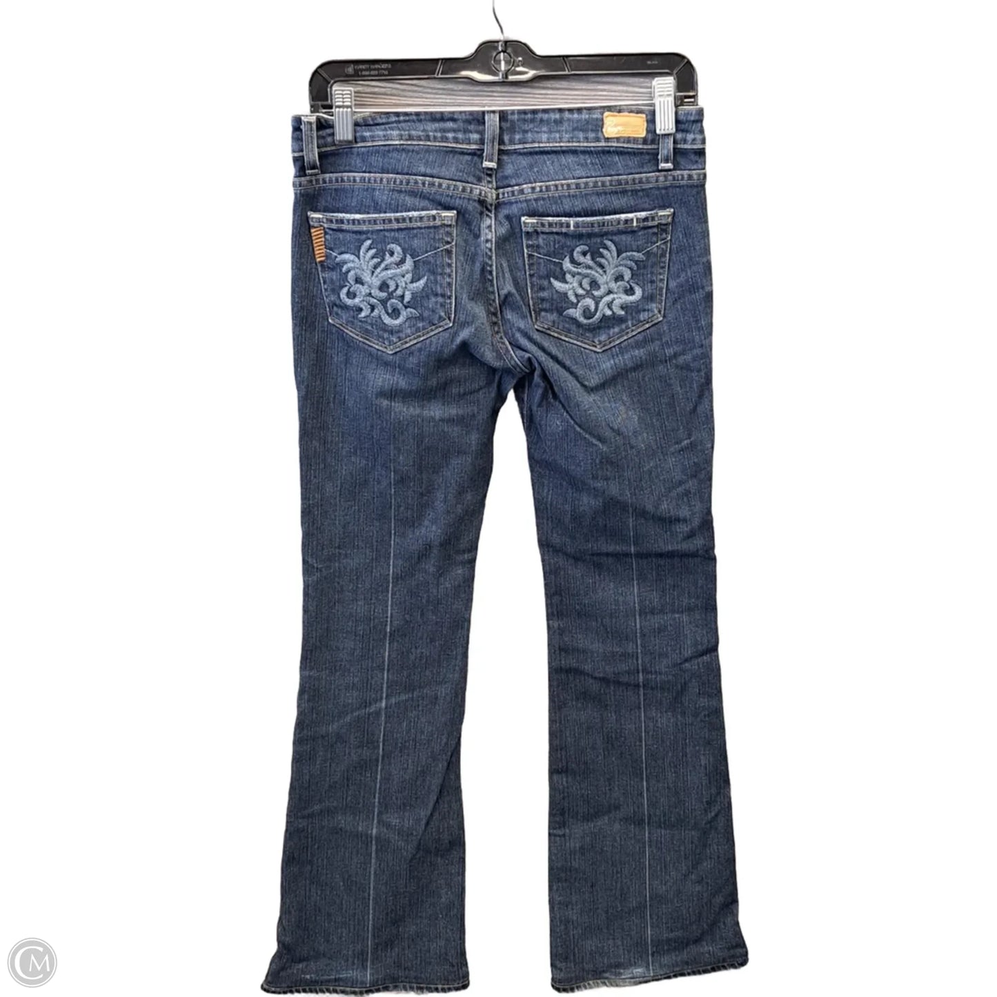 Jeans Flared By Paige In Blue Denim, Size: 4