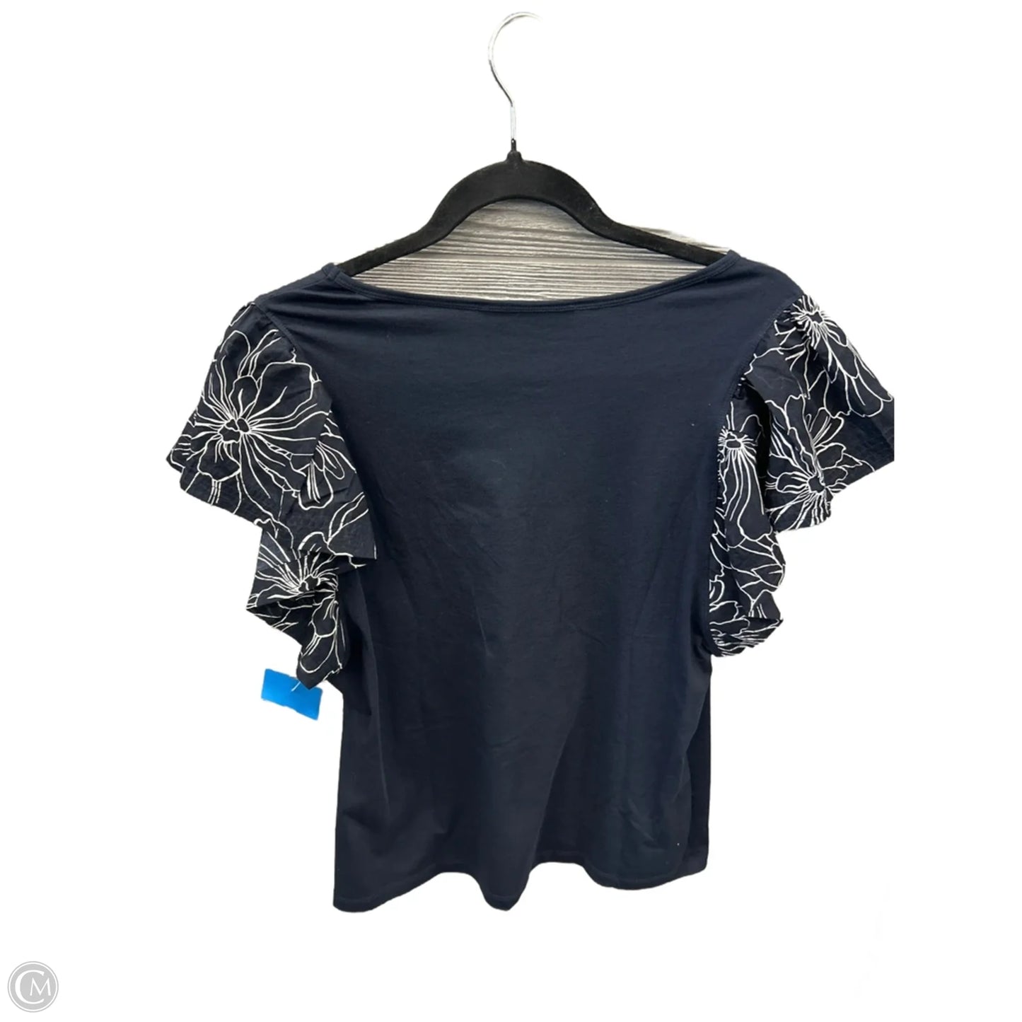 Top Short Sleeve By Tommy Hilfiger In Blue, Size: M