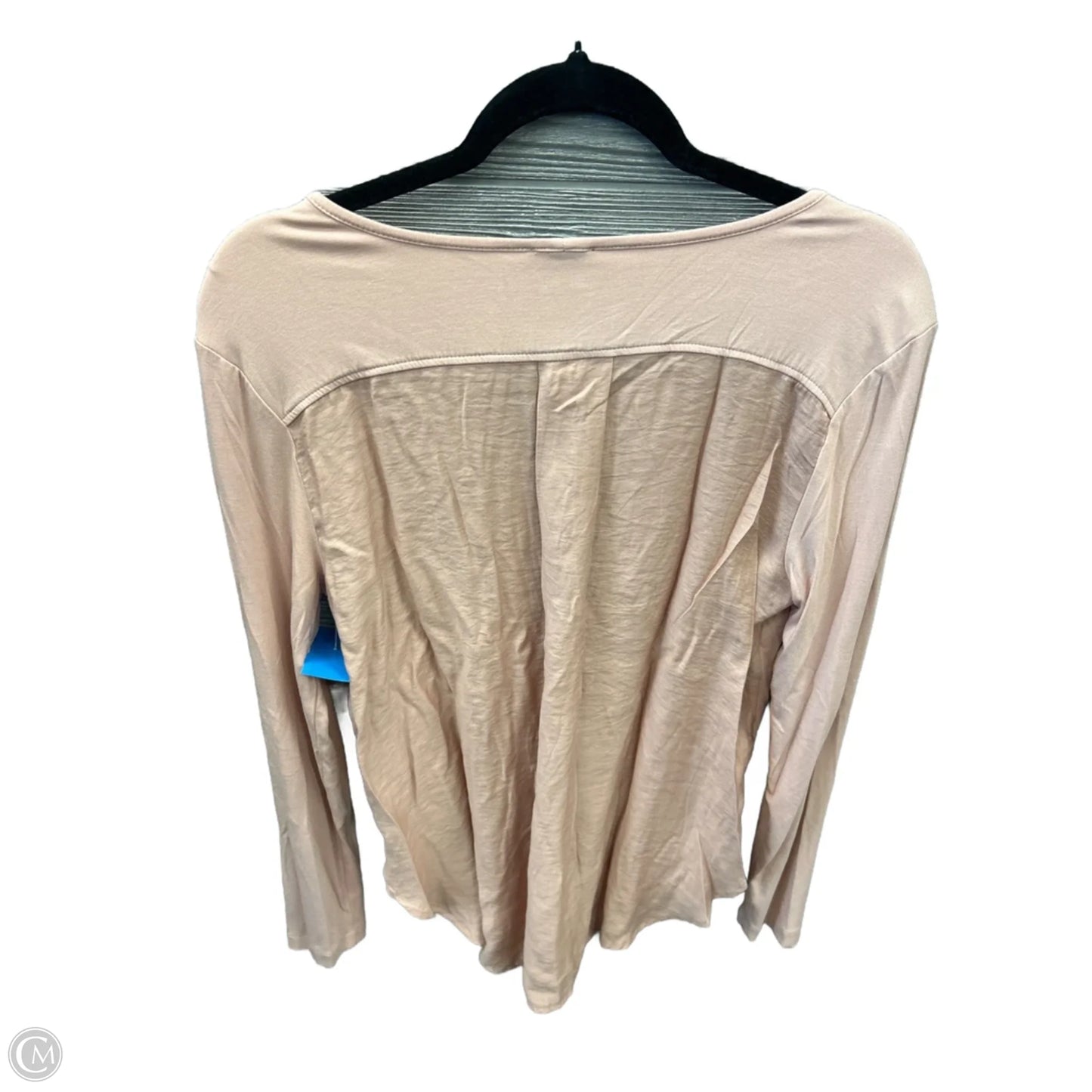 Top Long Sleeve Basic By Ann Taylor In Pink, Size: M