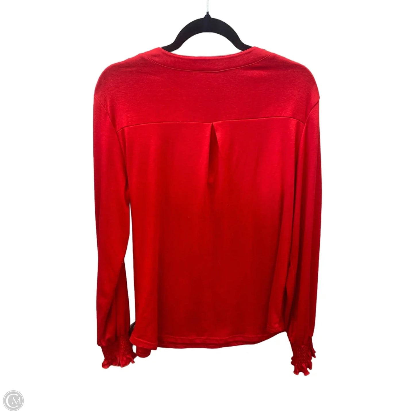 Top Long Sleeve By Clothes Mentor In Red, Size: L