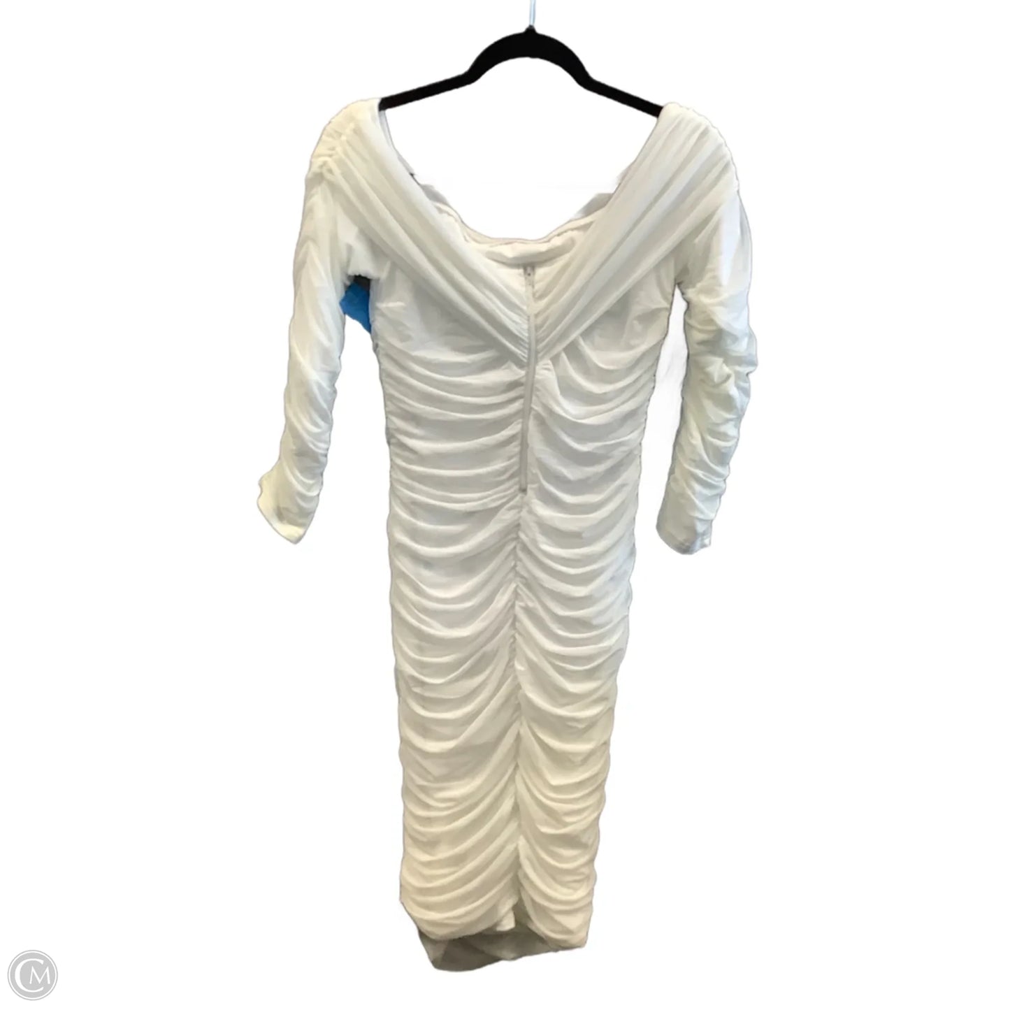 Dress Party Midi By Clothes Mentor In White, Size: L