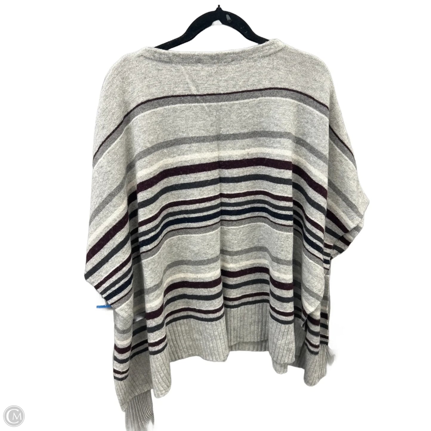 Sweater Short Sleeve By Loft In Striped Pattern, Size: M