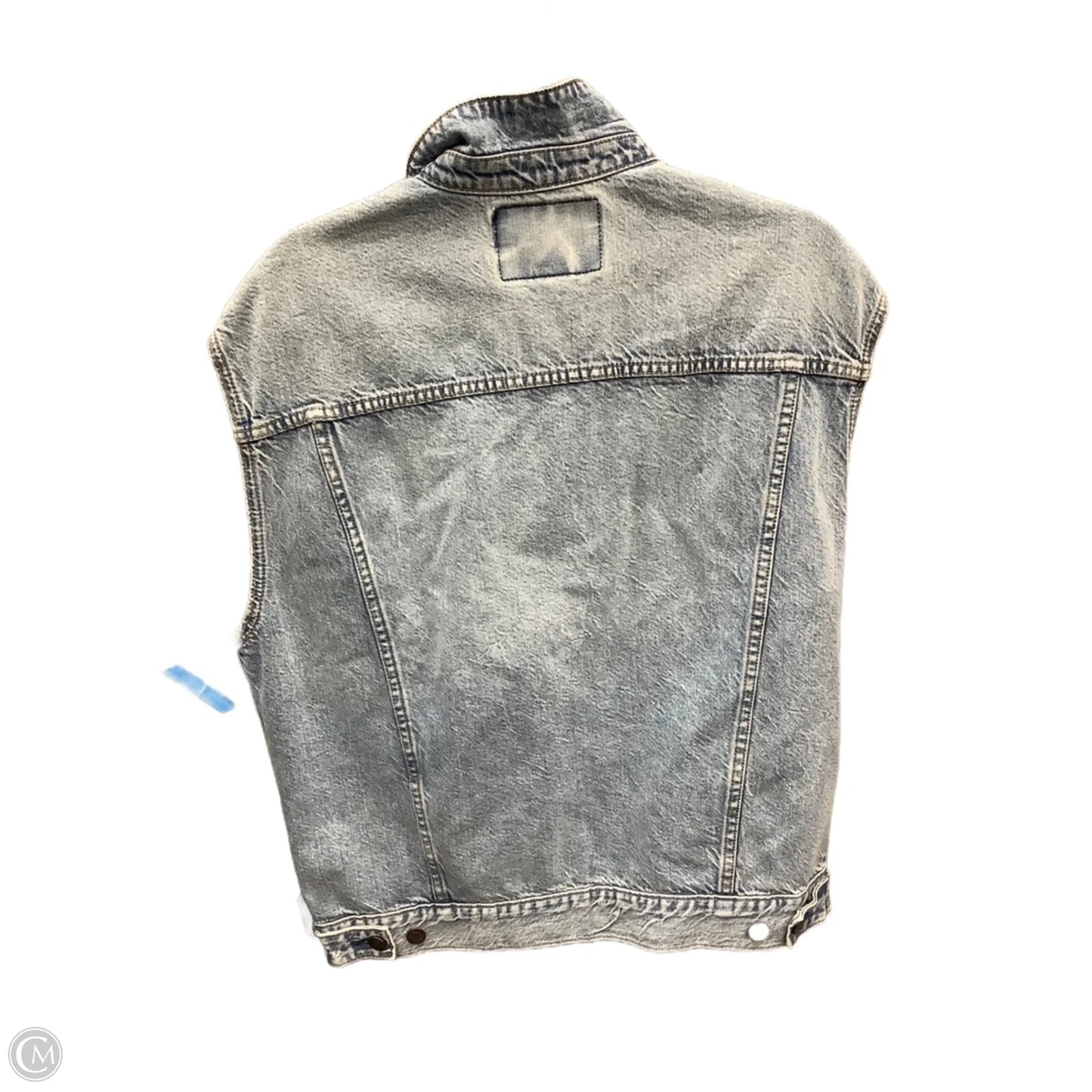 Vest Other By American Eagle In Blue Denim, Size: S