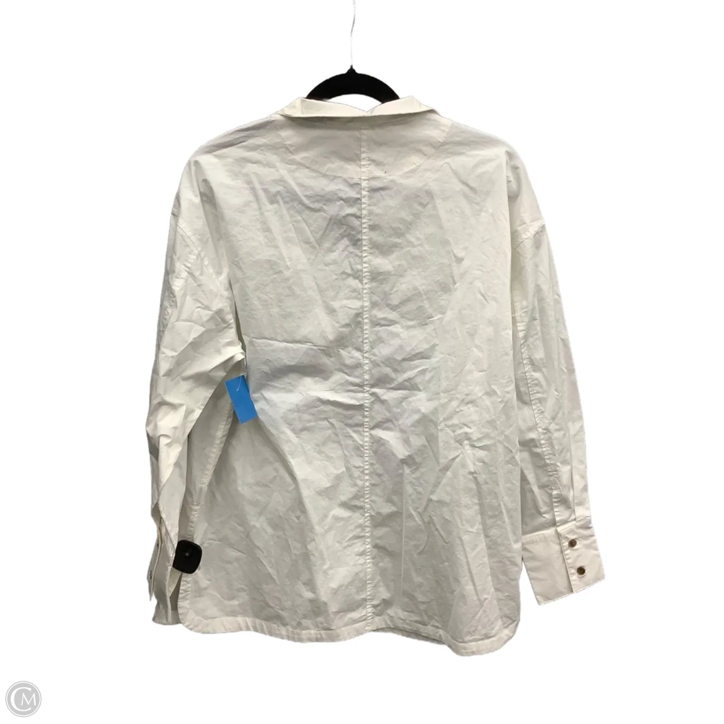 Top Long Sleeve Basic By Clothes Mentor In White, Size: L