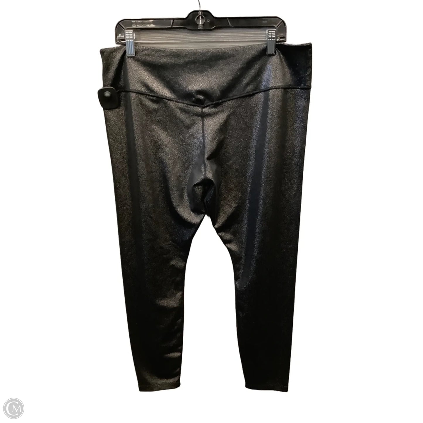 Athletic Leggings By Nike Apparel In Black & Silver, Size: Xxl