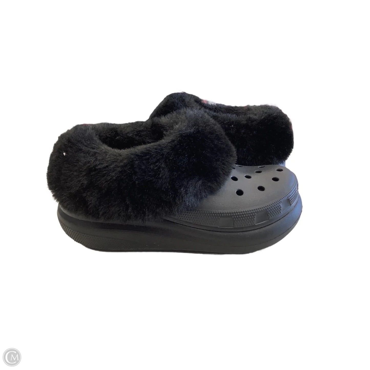 Shoes Flats By Crocs In Black, Size: 7