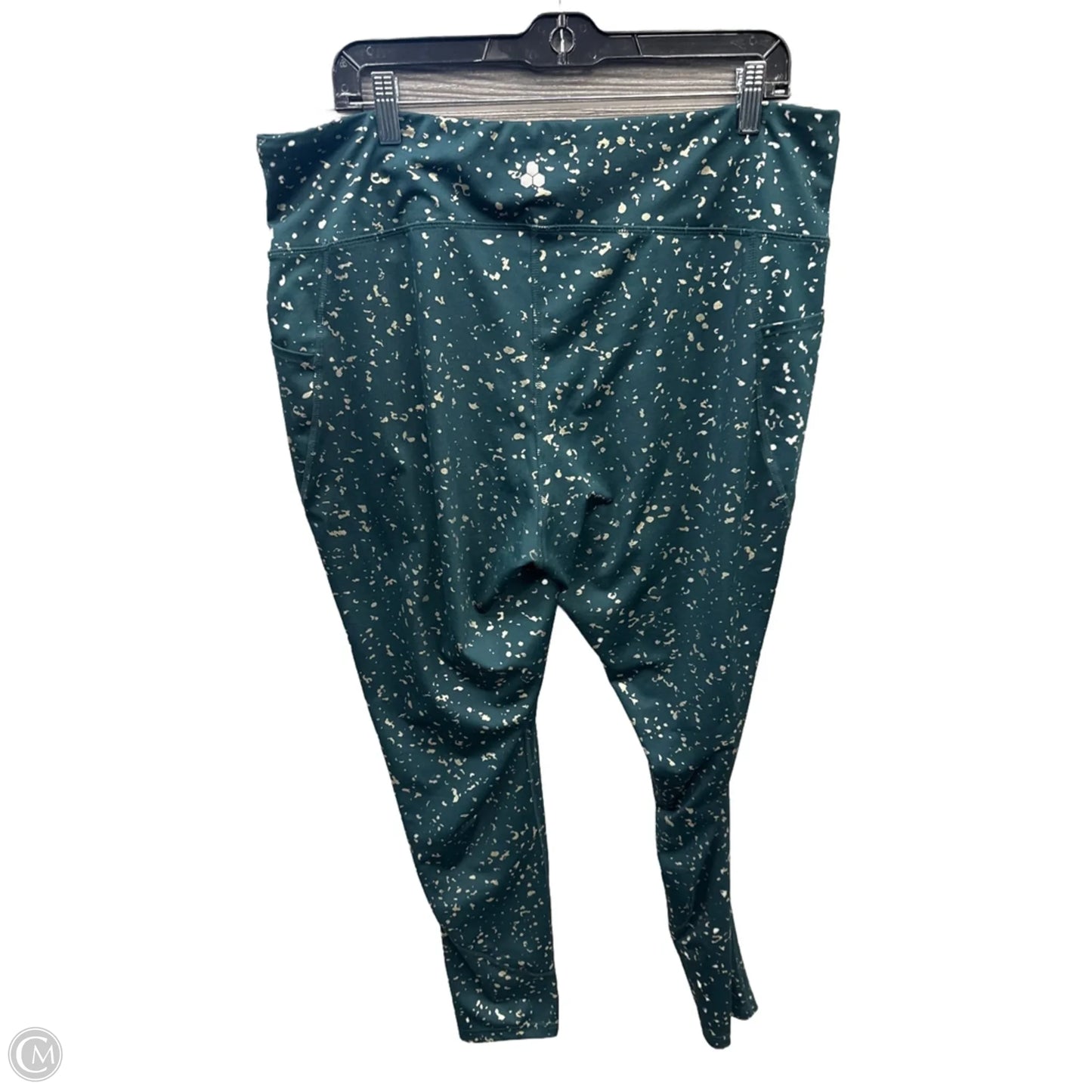 Athletic Leggings By Tek Gear In Green, Size: 2x