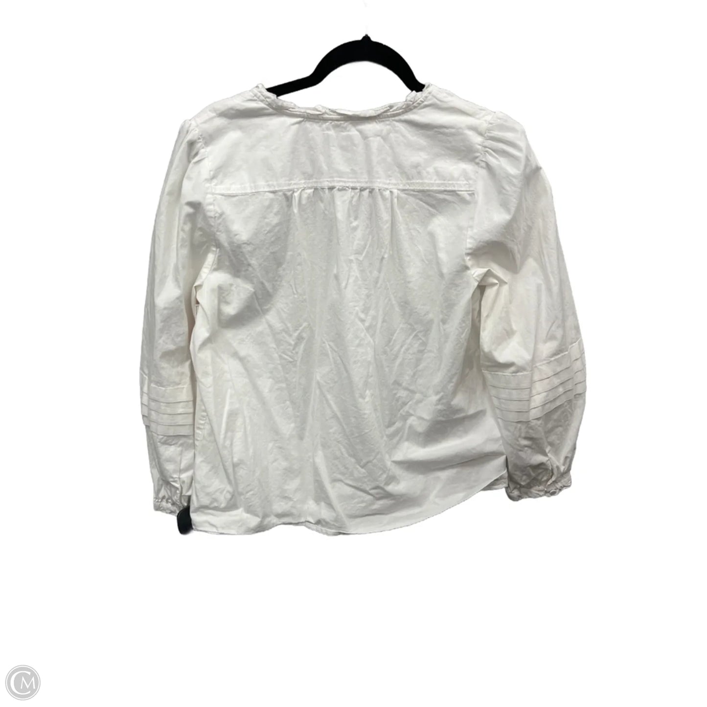 Top Long Sleeve By J. Crew In White, Size: L