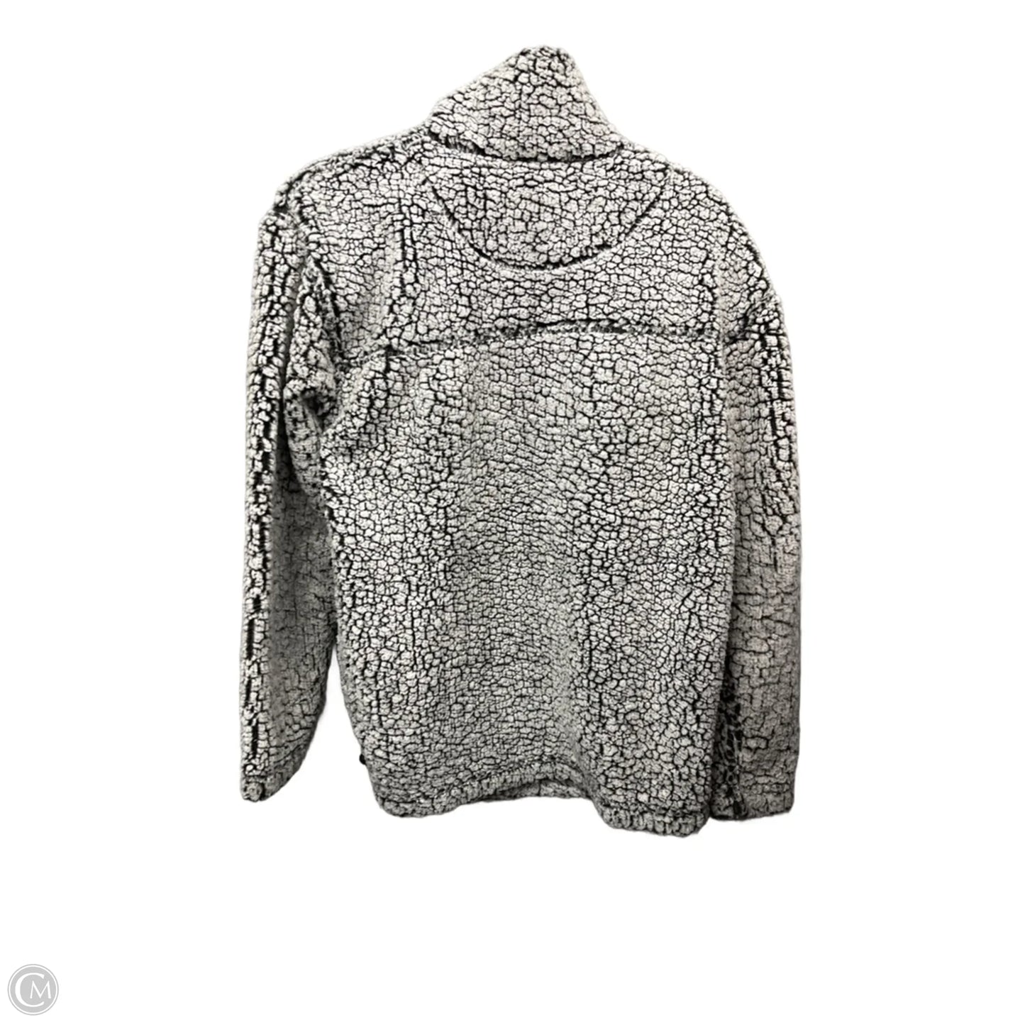 Jacket Faux Fur & Sherpa By Clothes Mentor In Grey, Size: M