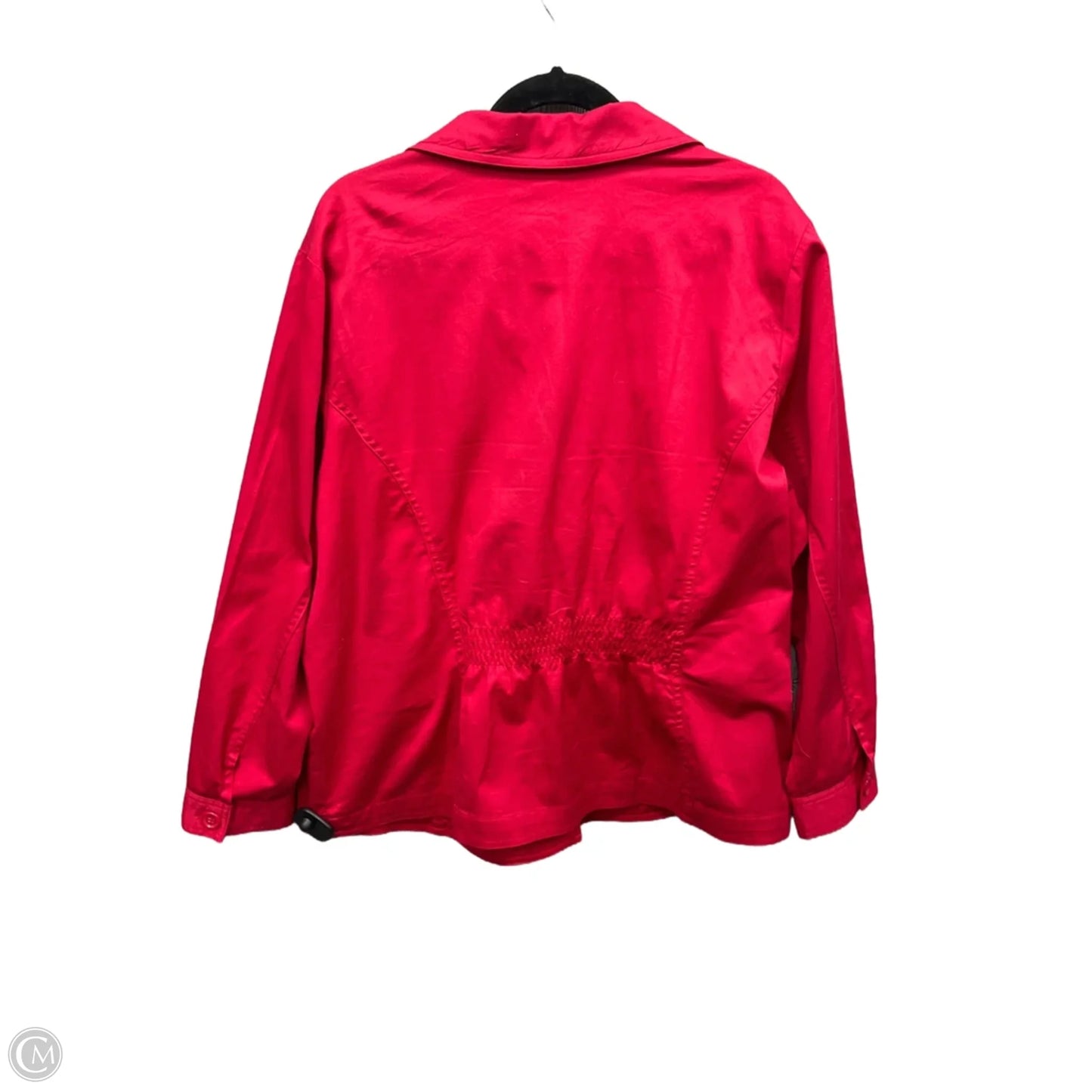 Jacket Shirt By Cj Banks In Red, Size: 2x