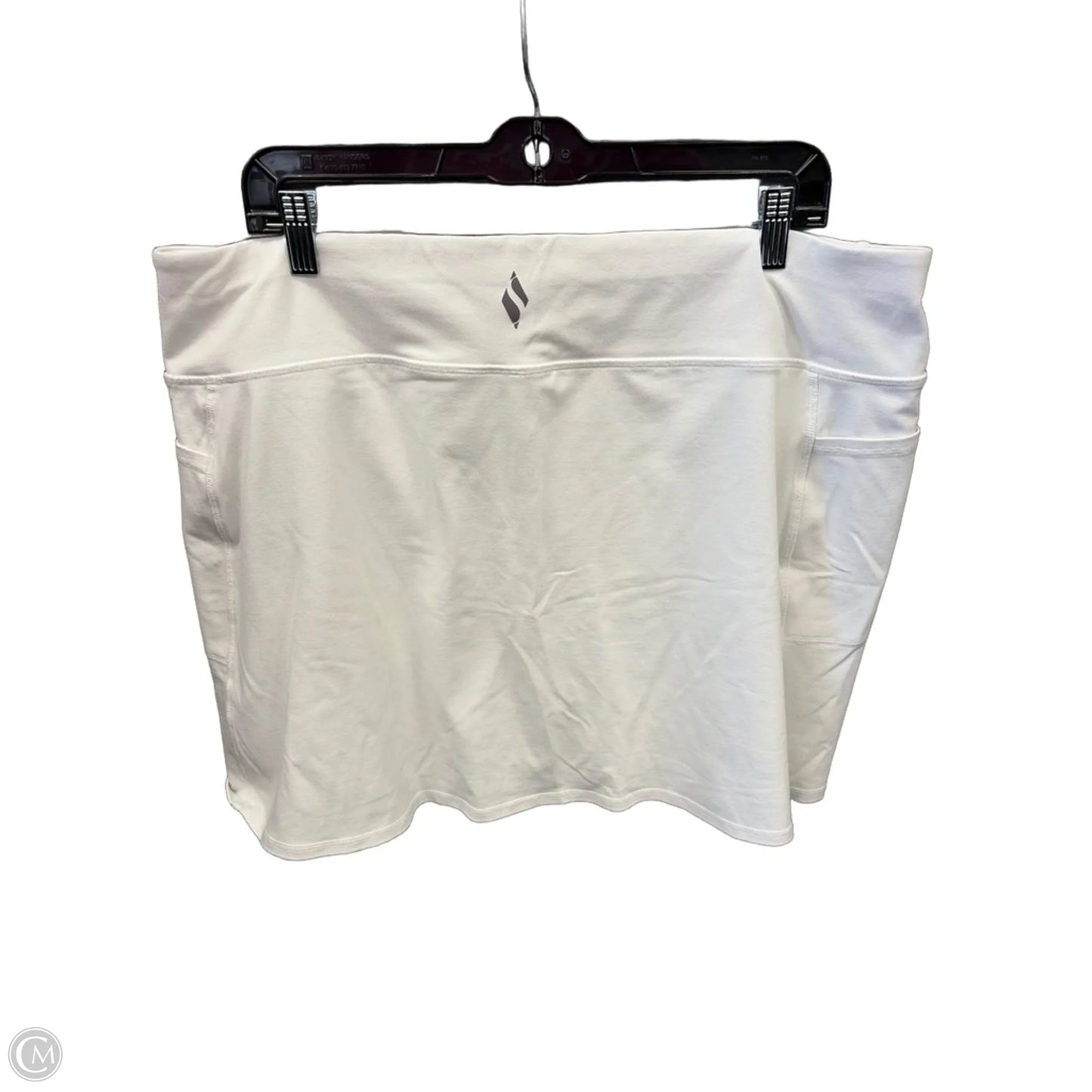 Athletic Skort By Skechers In White, Size: 2x