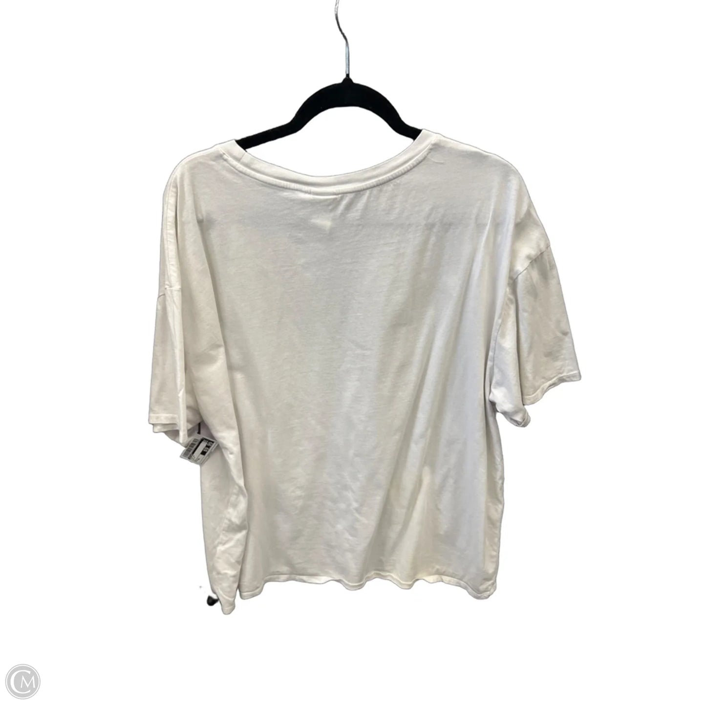 Top Short Sleeve By Disney In White, Size: Xl