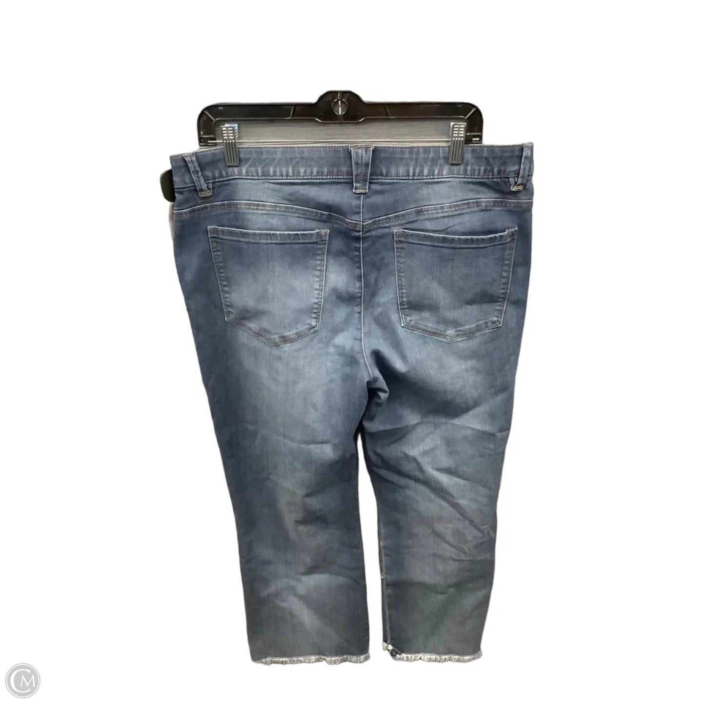 Jeans Cropped By Democracy In Blue Denim, Size: 16