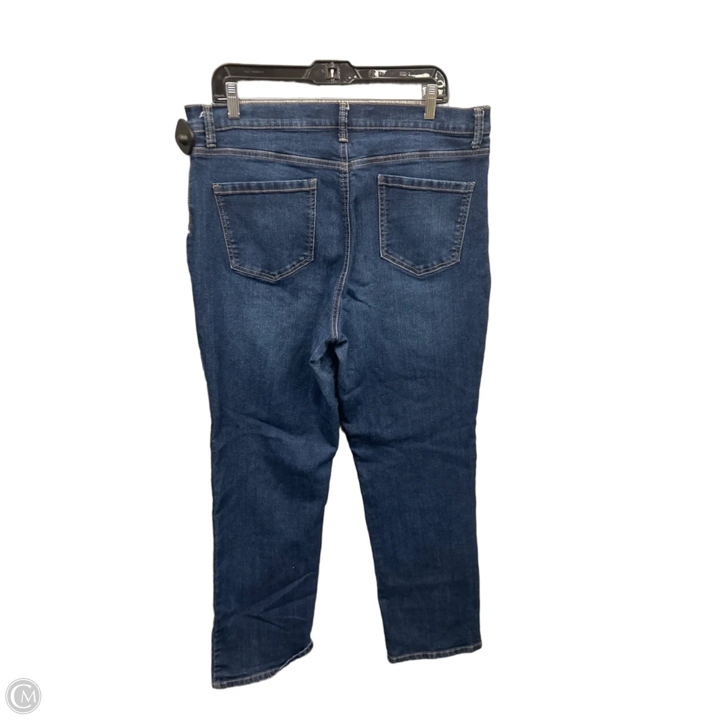 Jeans Straight By Gloria Vanderbilt In Blue Denim, Size: 16