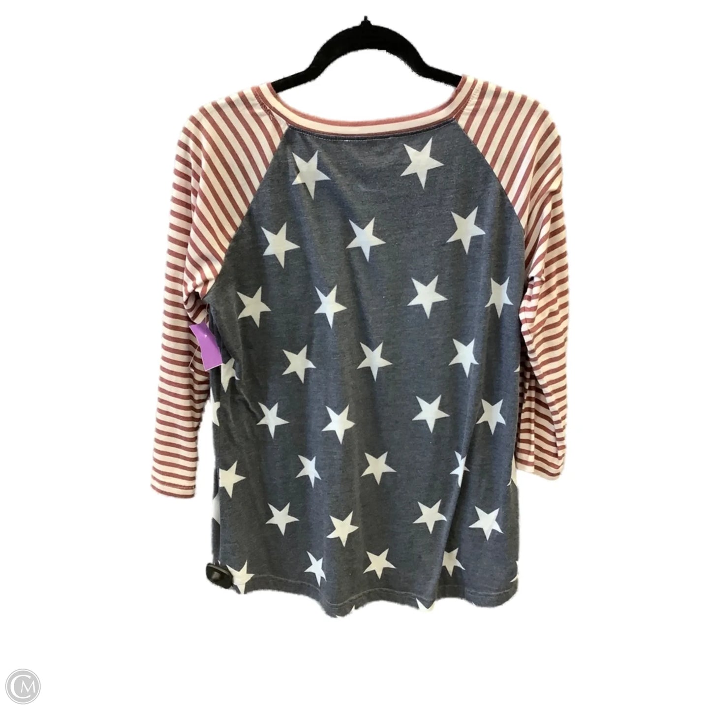 Top Sleeveless By Clothes Mentor In Blue & Red & White, Size: Xl