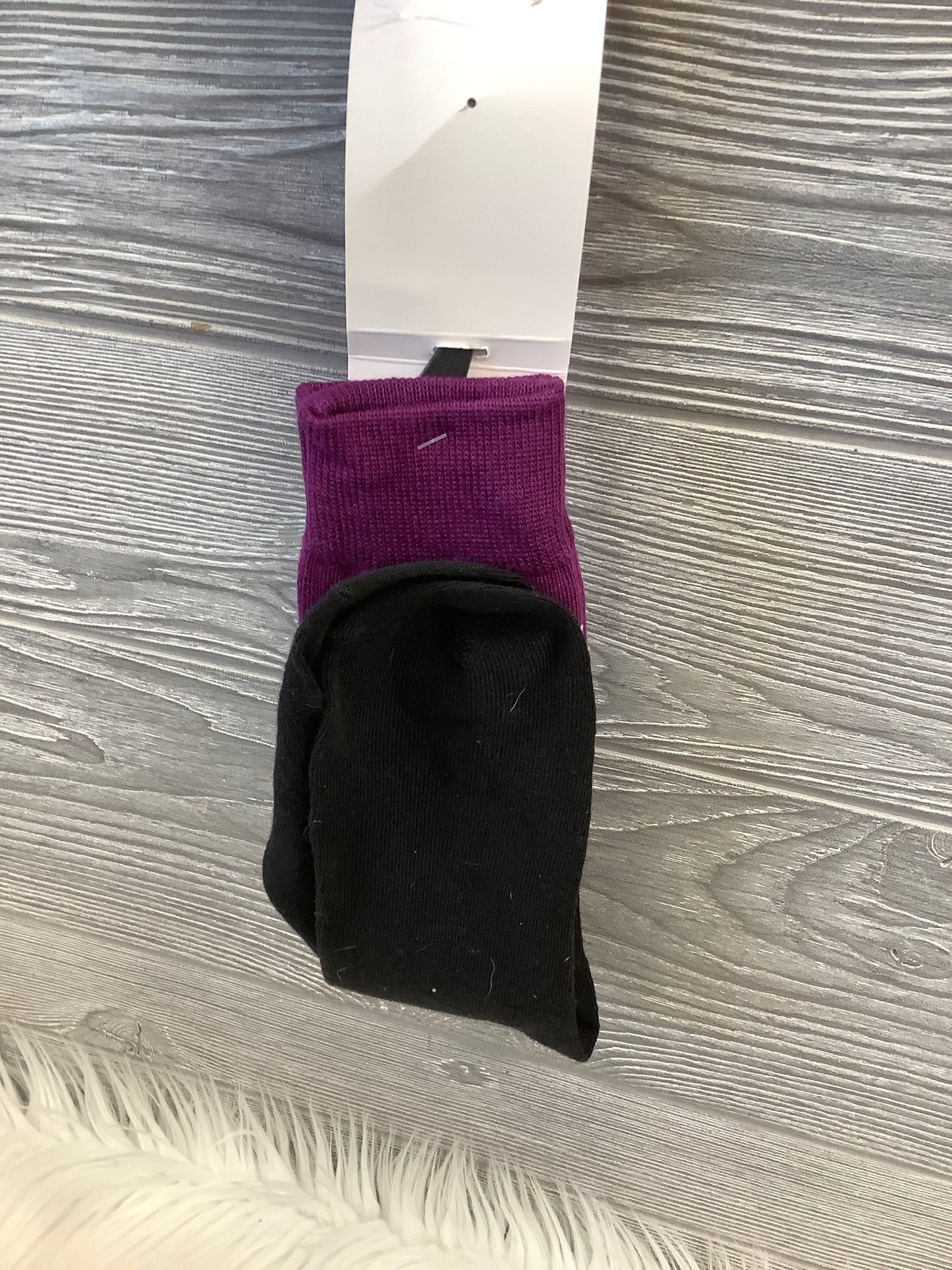 Socks By Clothes Mentor In Black & Purple