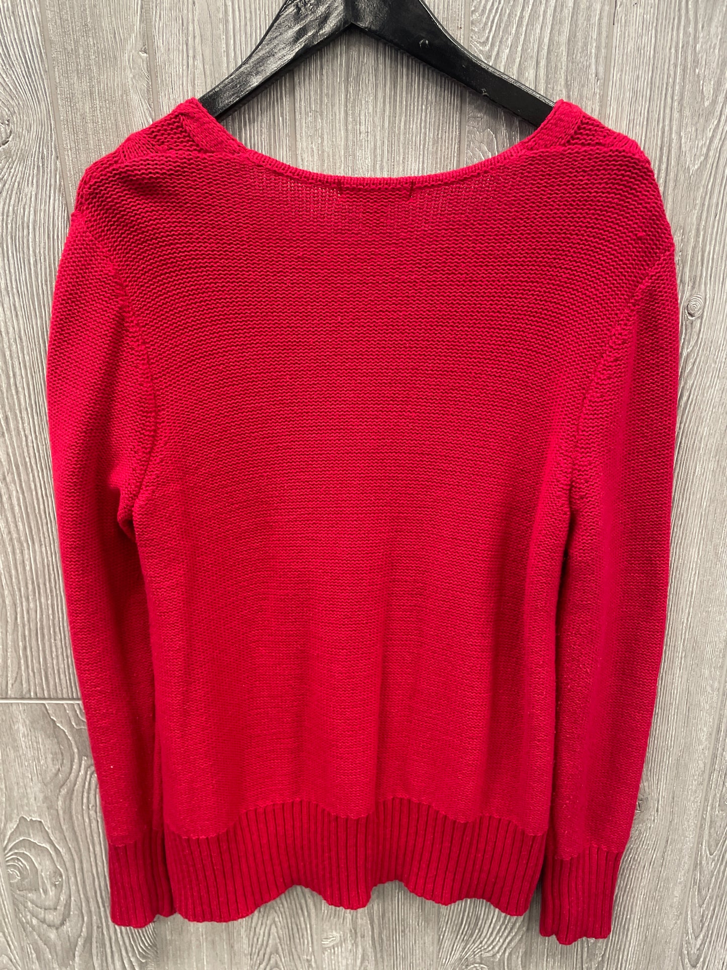 Sweater By Chaps In Red, Size: Xl
