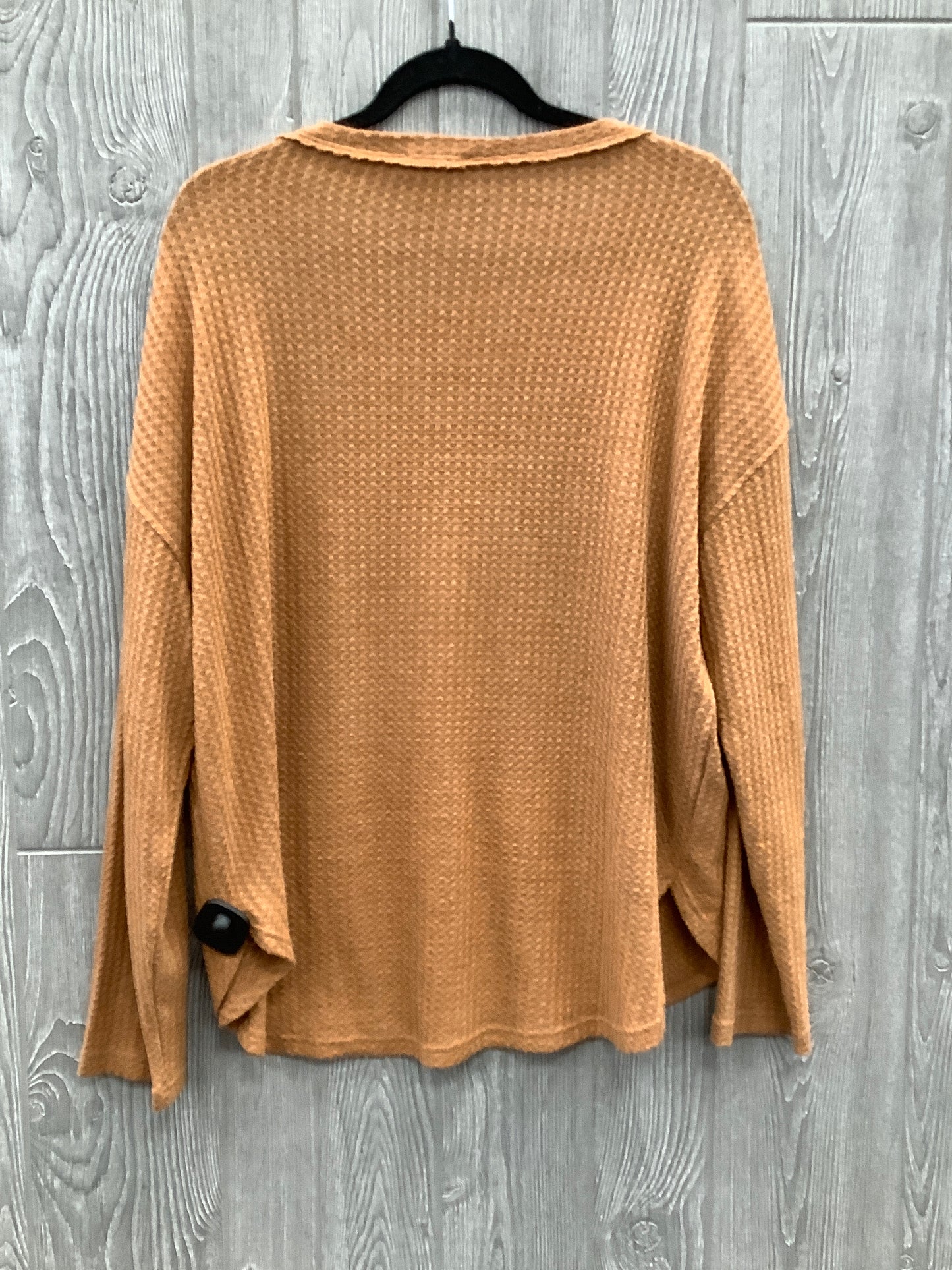 Top Long Sleeve By La Miel In Orange, Size: L