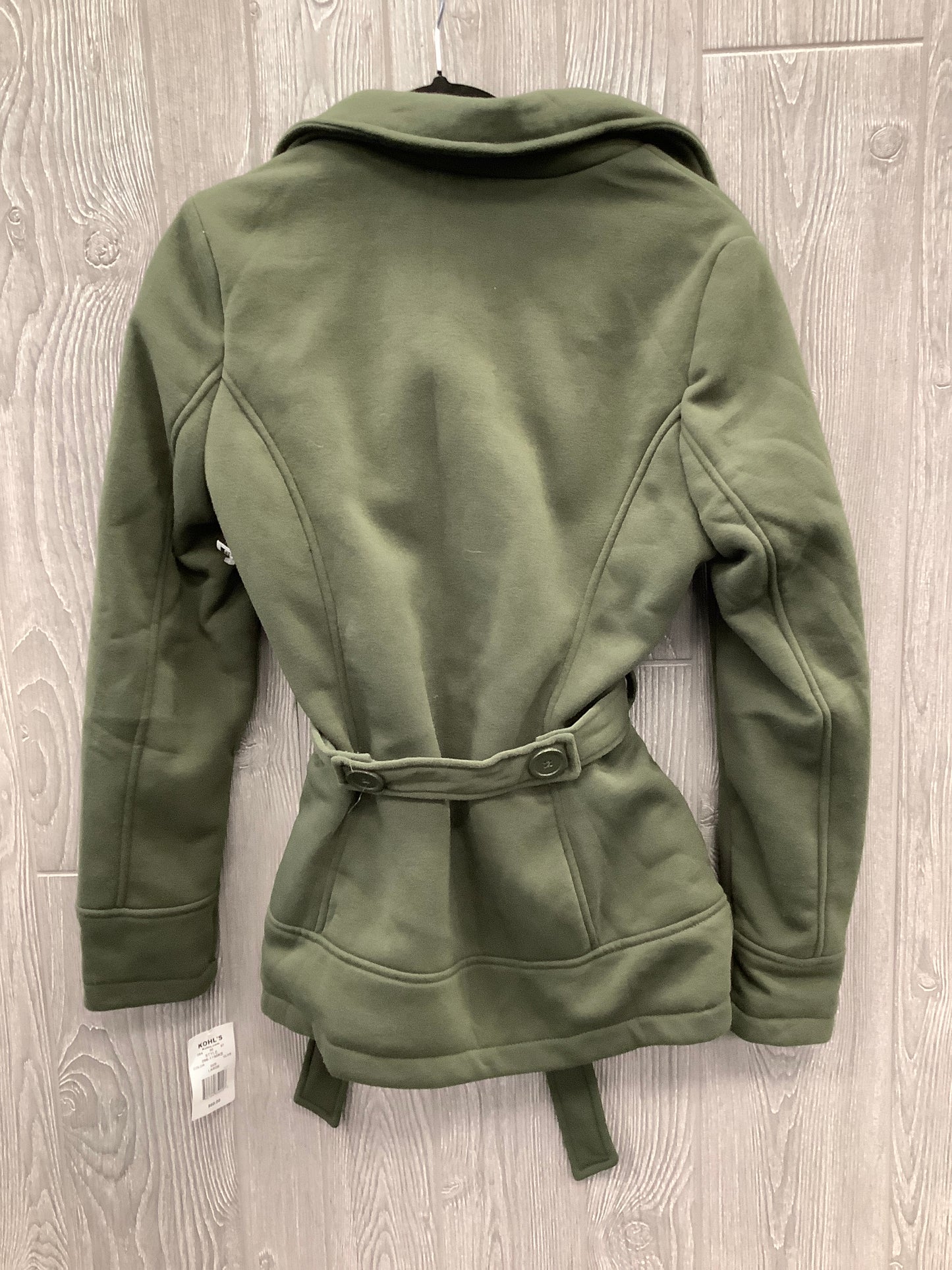 Coat Peacoat By Clothes Mentor In Green, Size: L