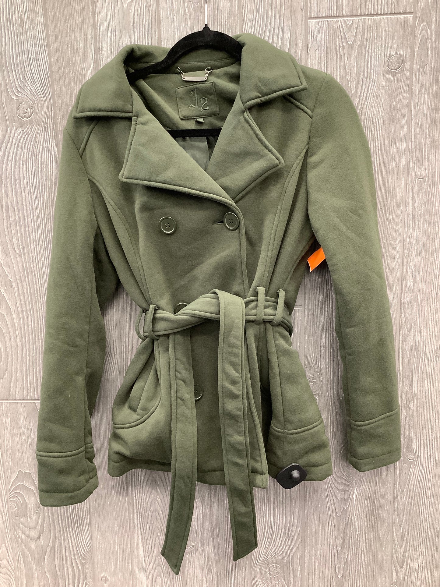 Coat Peacoat By Clothes Mentor In Green, Size: L