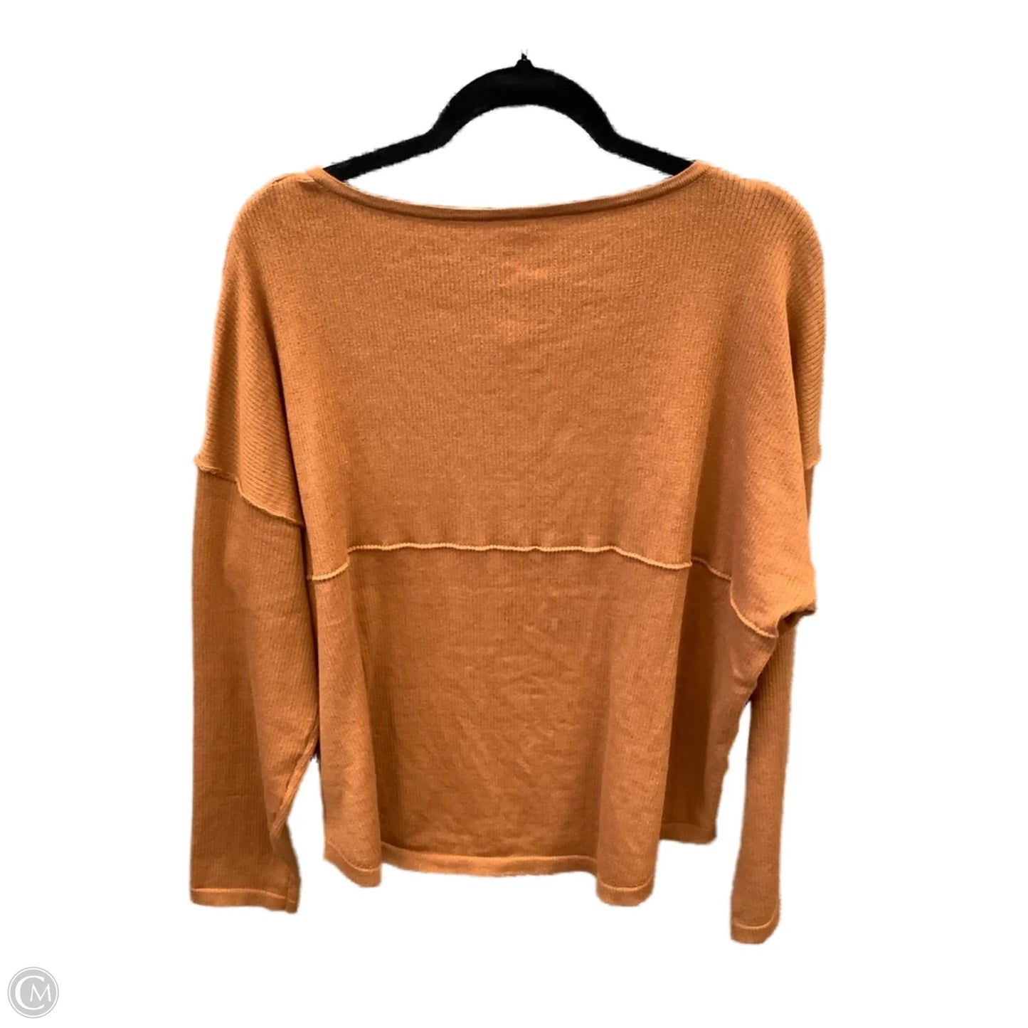 Top Long Sleeve By Wishlist In Orange, Size: M