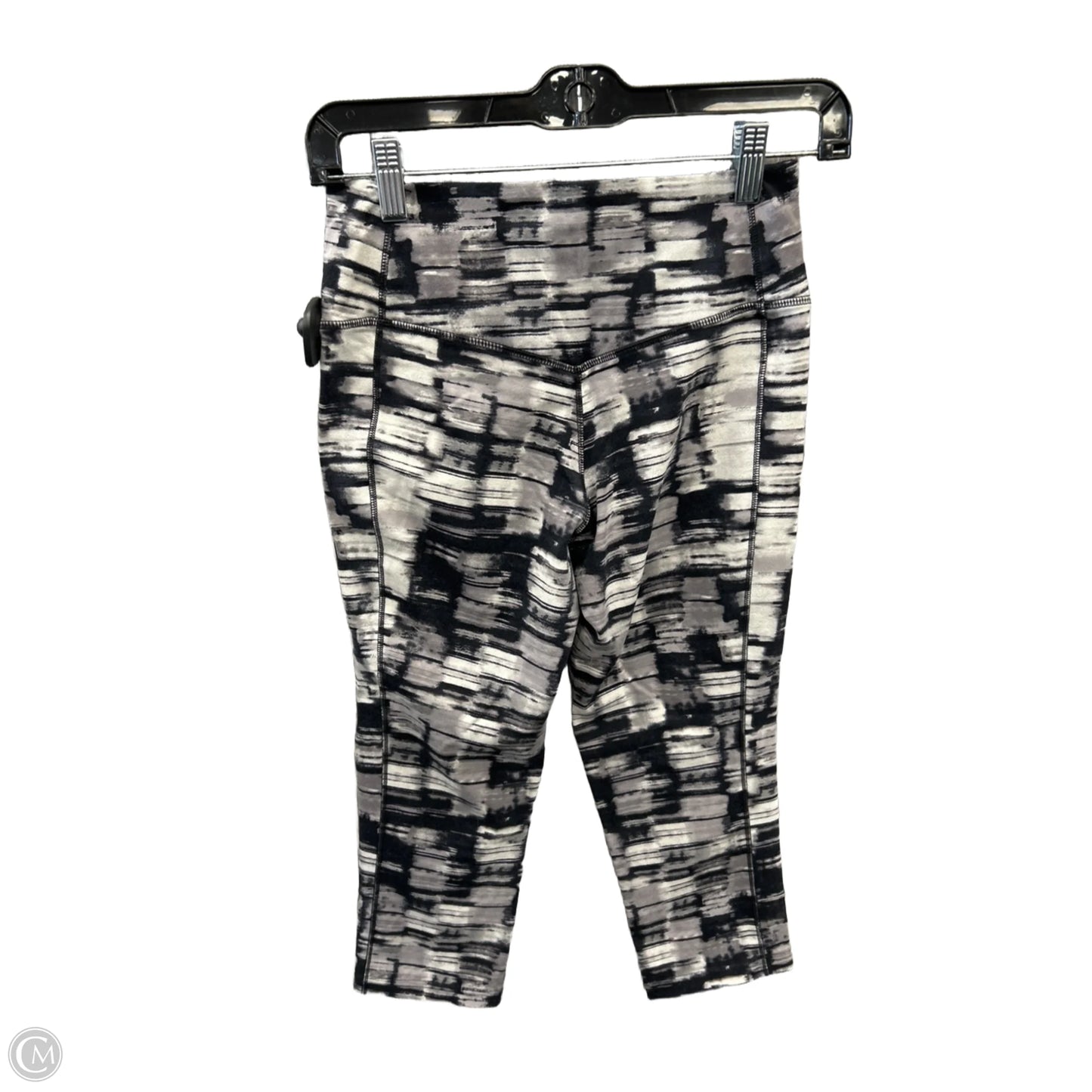 Athletic Capris By Nike Apparel In Black & Grey, Size: S