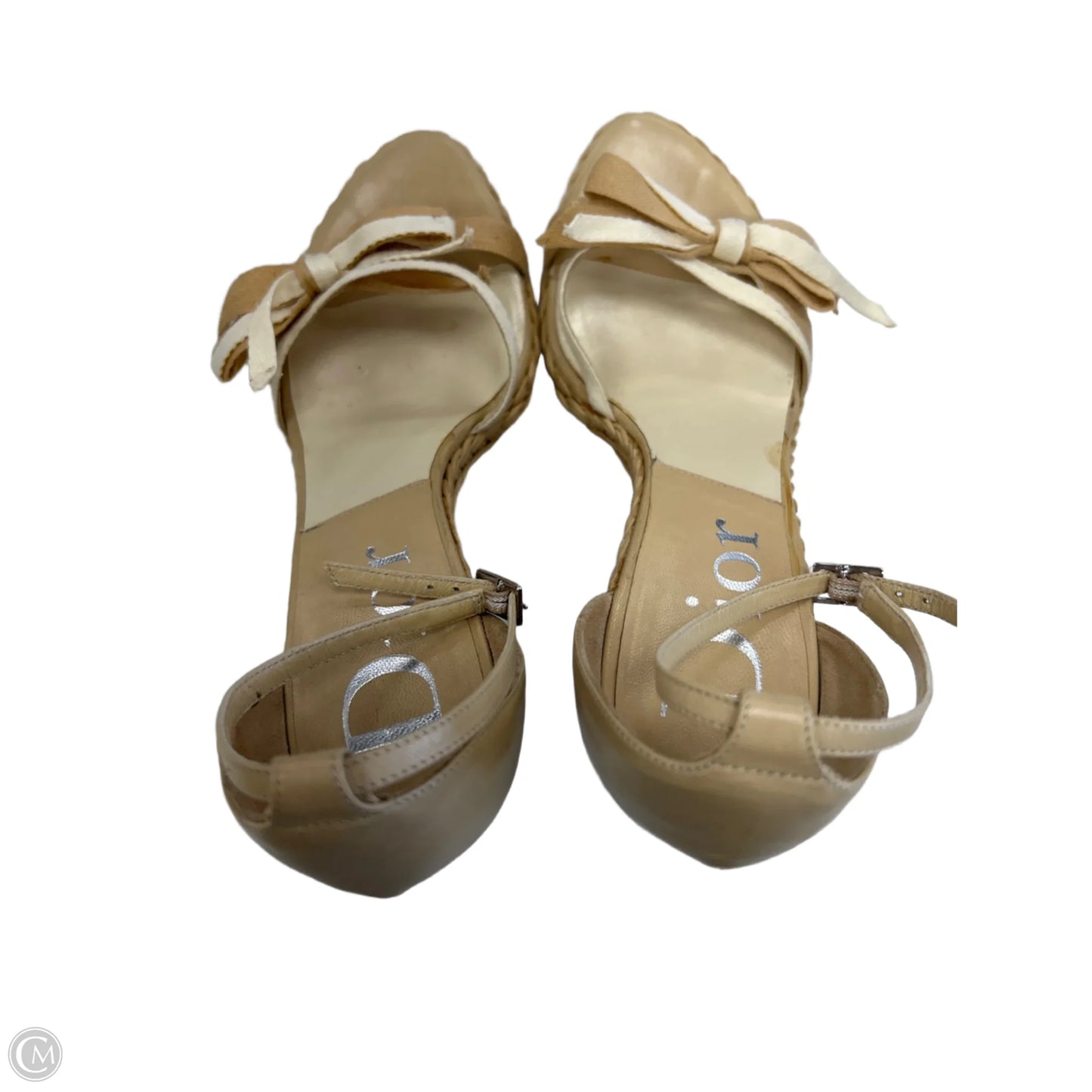 Sandals Luxury Designer By Dior In Tan, Size: 7.5
