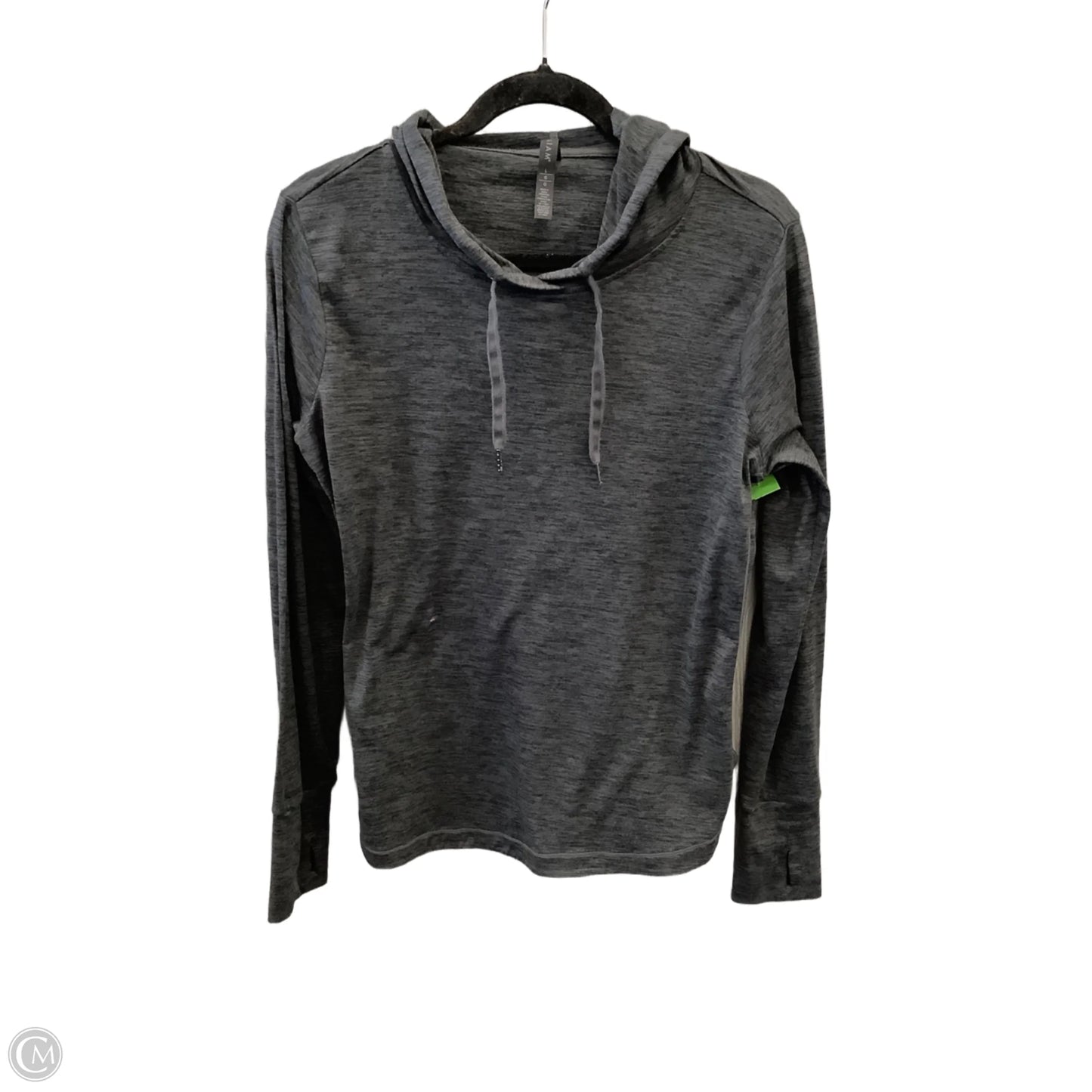 Athletic Top Long Sleeve Hoodie By Gaiam In Grey, Size: L
