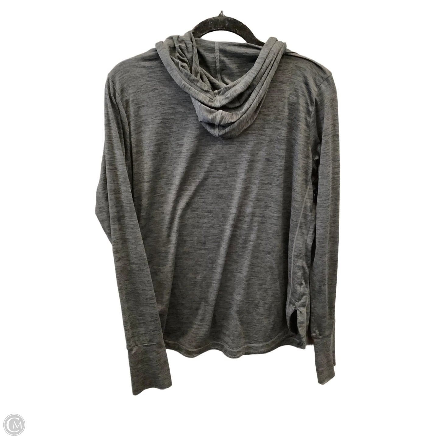 Athletic Top Long Sleeve Hoodie By Gaiam In Grey, Size: L