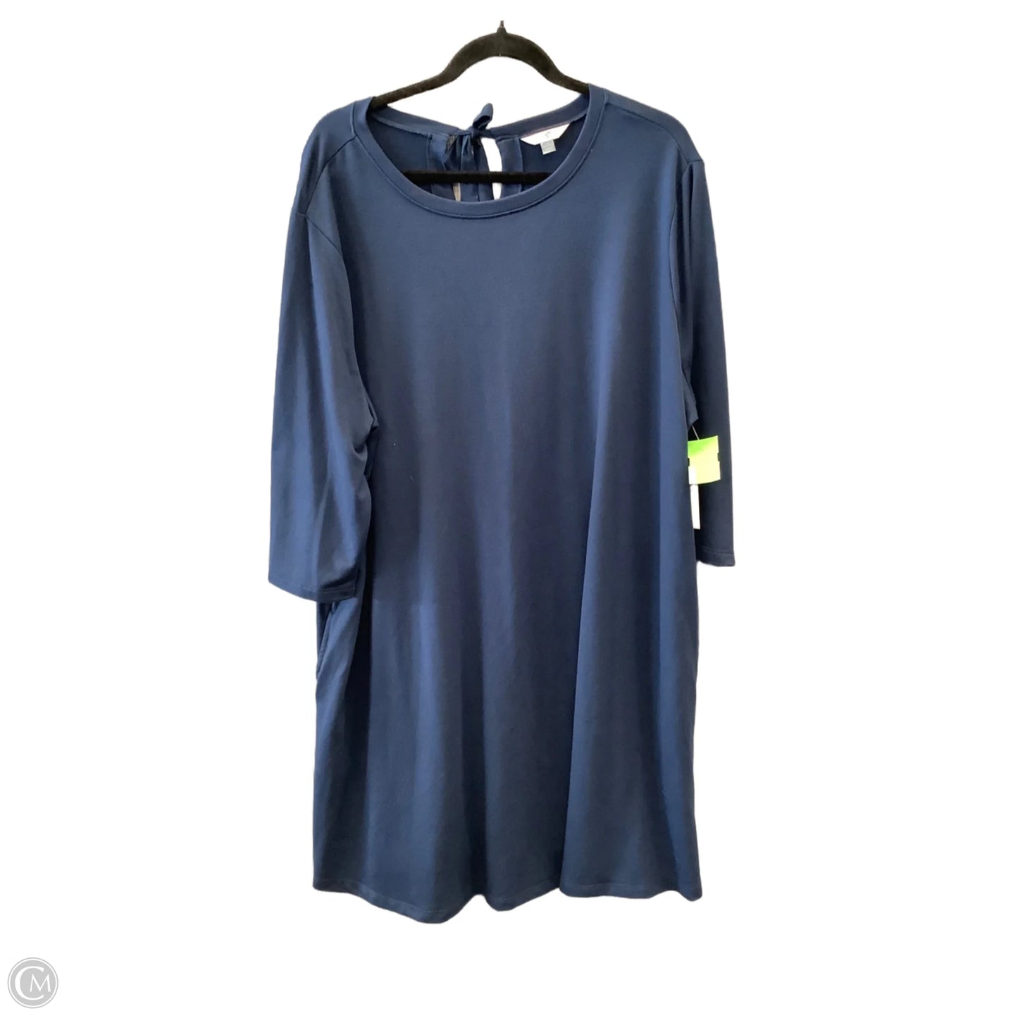 Dress Casual Midi By Terra & Sky In Navy, Size: 1x