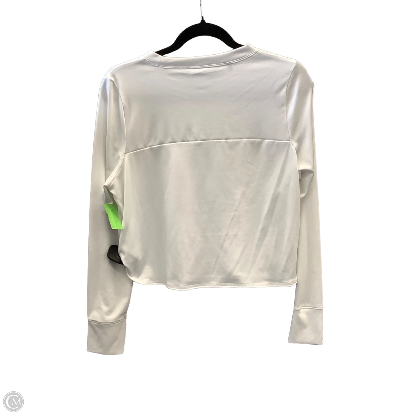 Athletic Top Long Sleeve Crewneck By Gym Shark In White, Size: M