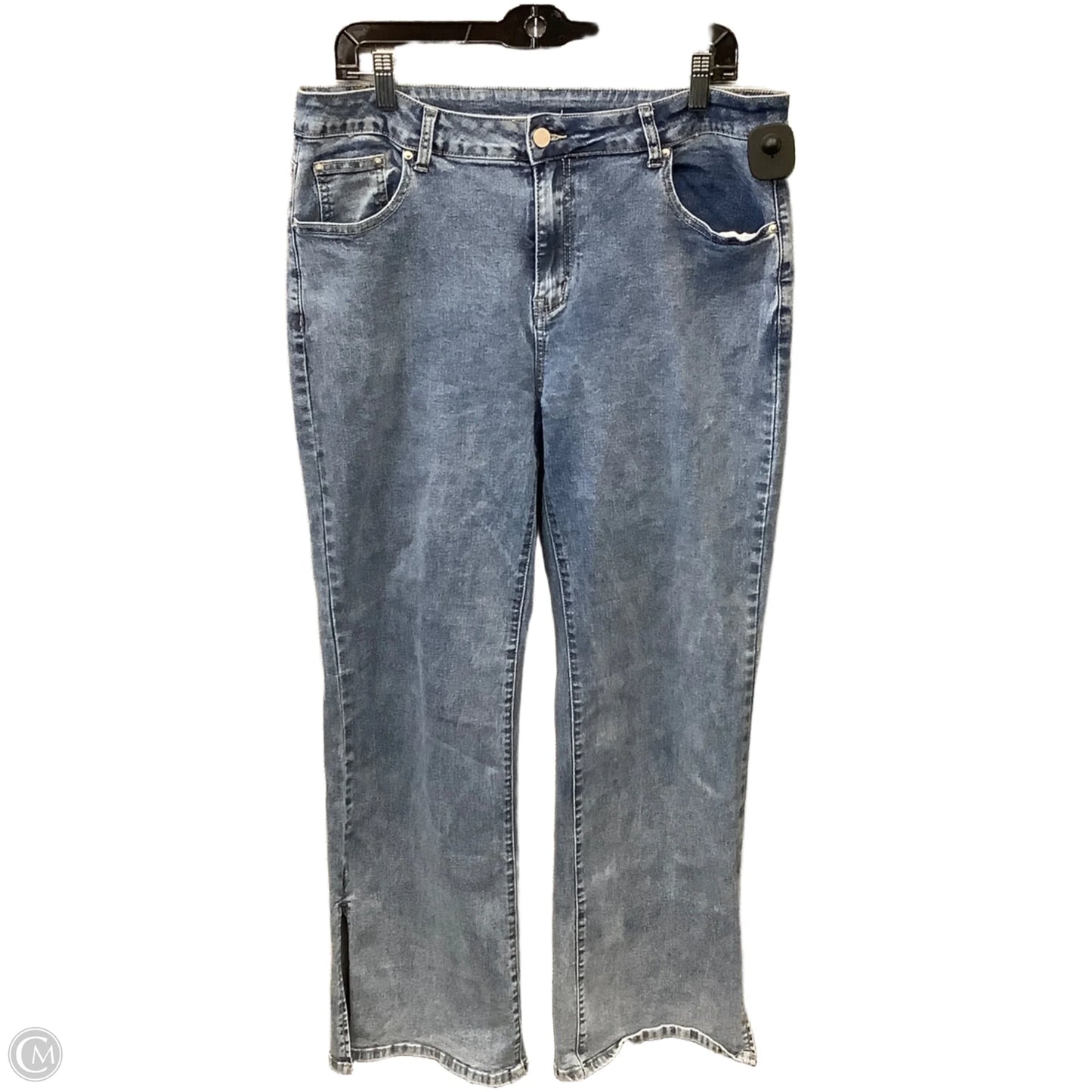 Jeans Straight By Clothes Mentor In Blue Denim, Size: 14