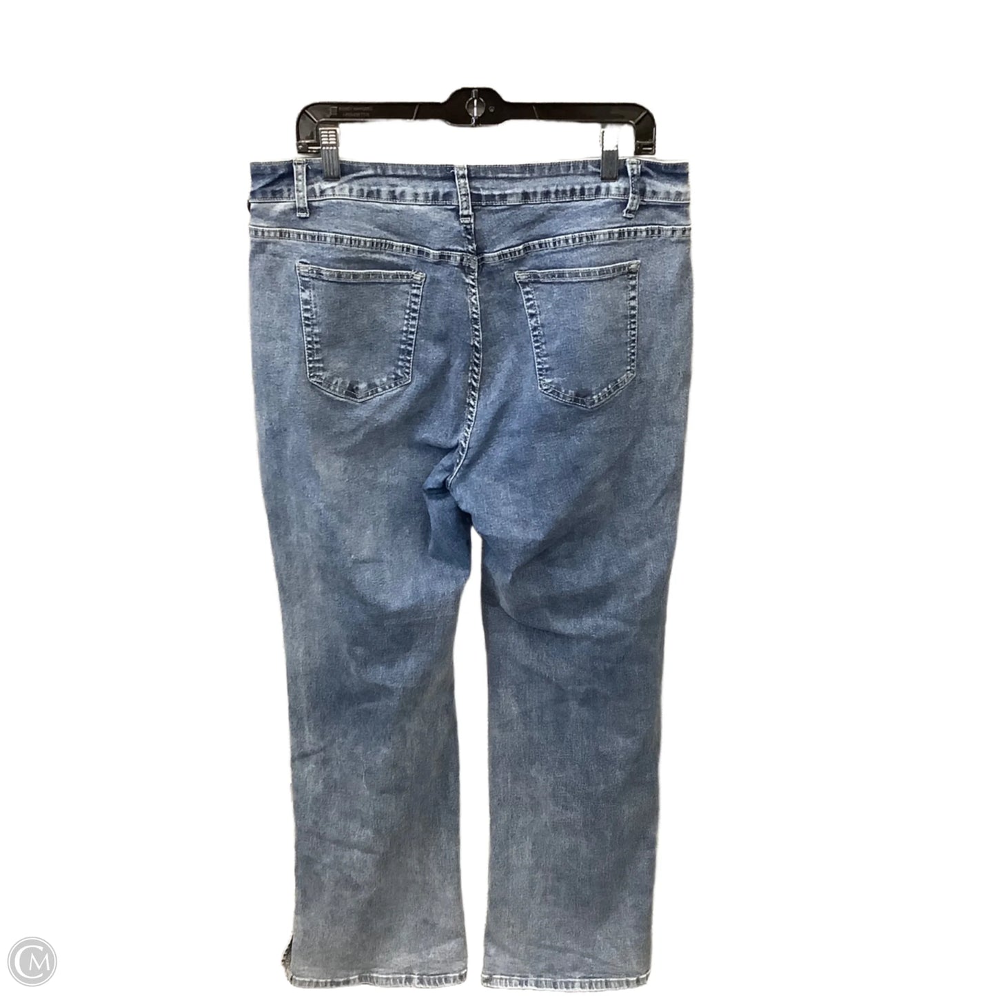 Jeans Straight By Clothes Mentor In Blue Denim, Size: 14