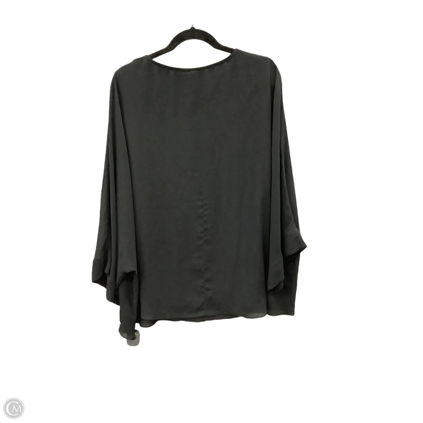 Blouse Long Sleeve By Cato In Black, Size: 1x