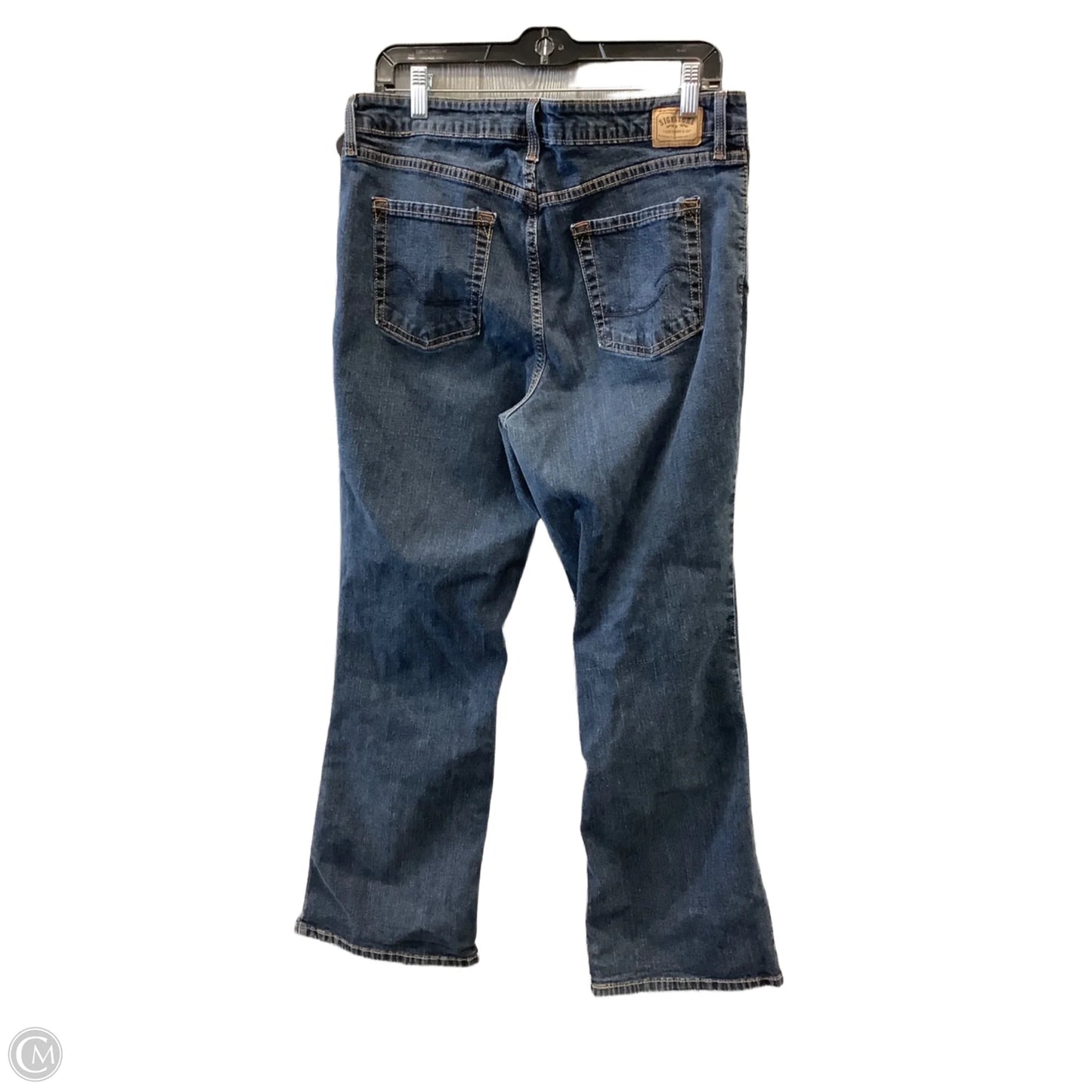 Jeans Boot Cut By Levis Signature In Blue Denim, Size: 14