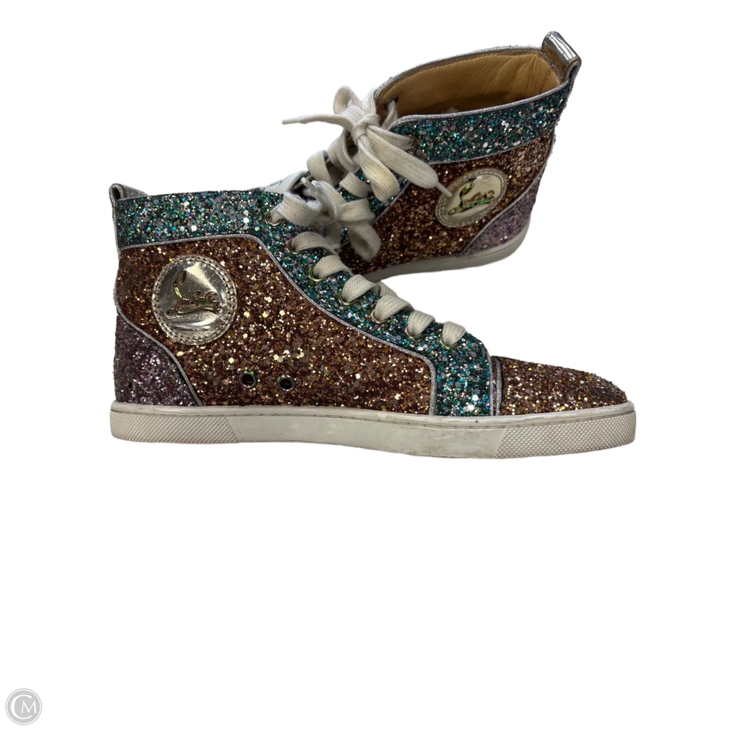 Shoes Luxury Designer By Christian Louboutin In Multi-colored, Size: 7.5