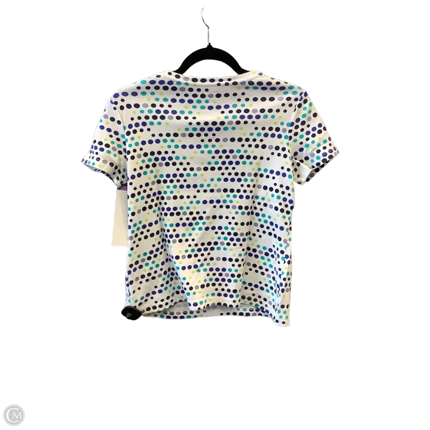Top Short Sleeve By Studio Works In Polkadot Pattern, Size: Sp