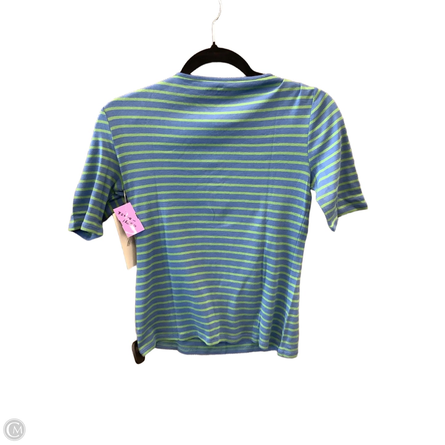 Top 3/4 Sleeve By Talbots In Blue & Green, Size: Sp