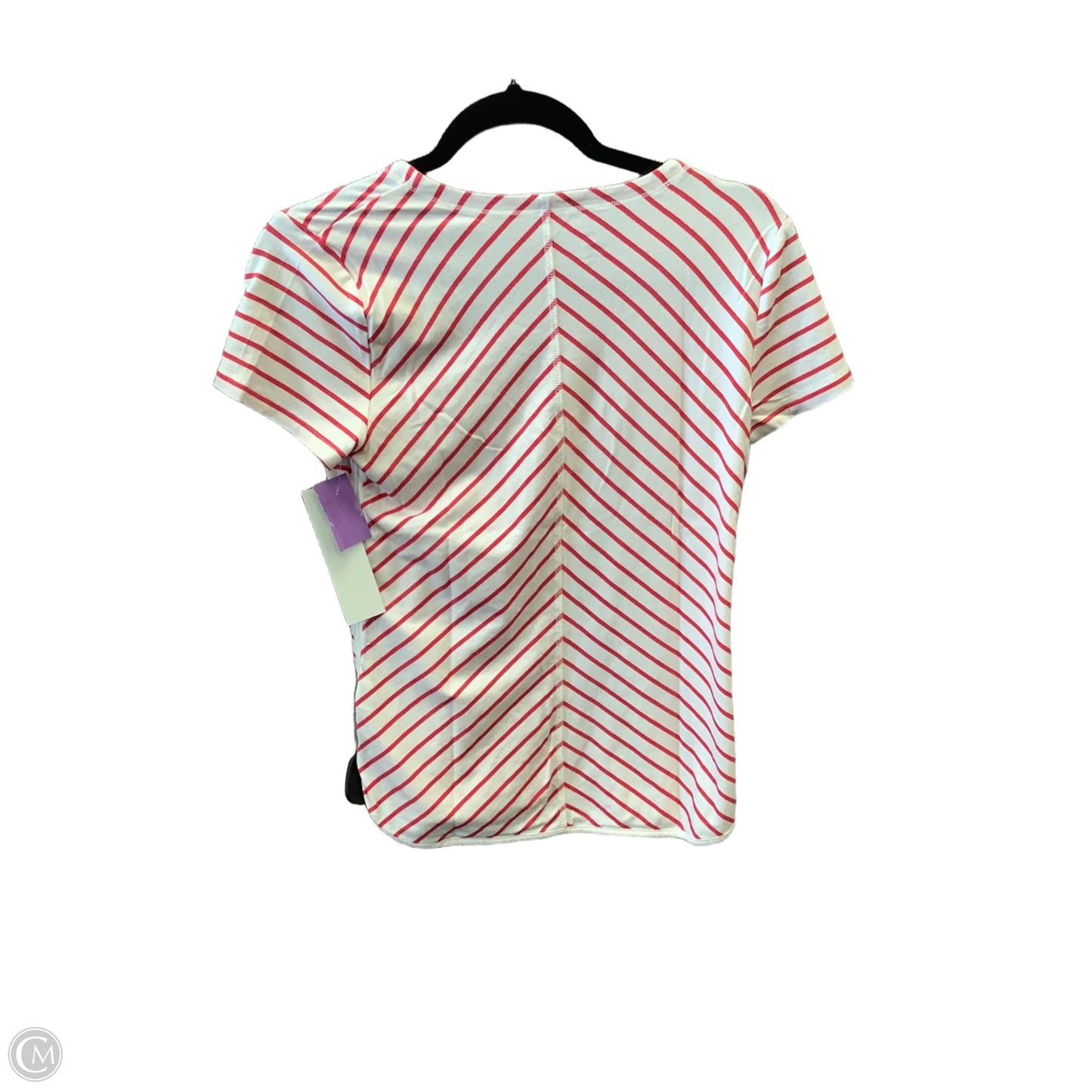 Top Short Sleeve By Talbots In Red & White, Size: Sp