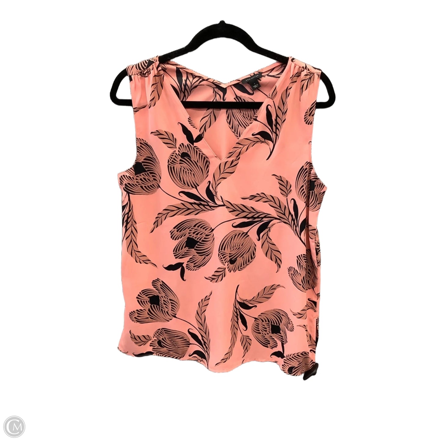 Top Sleeveless By Ann Taylor In Coral, Size: S